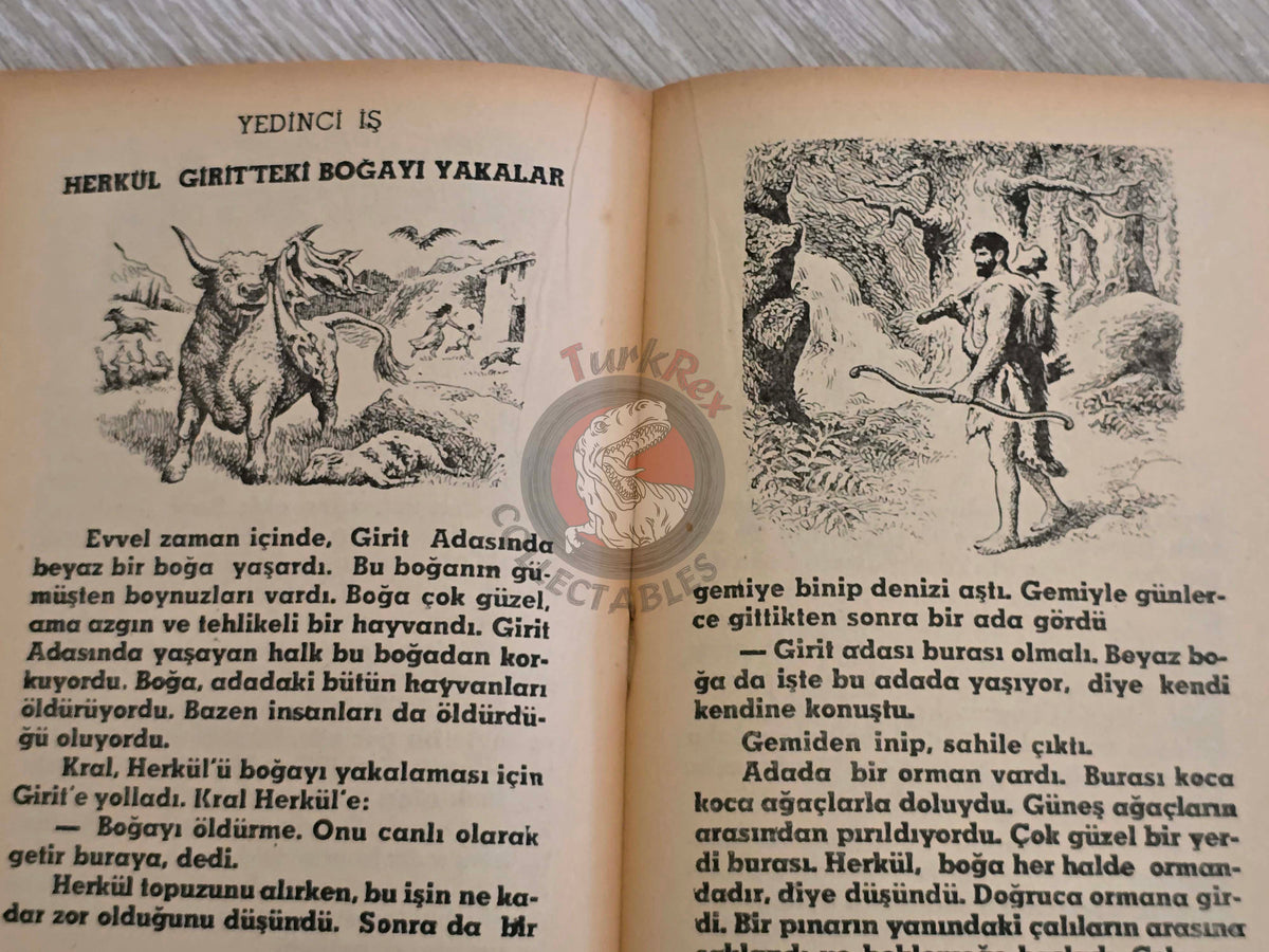 Hercules – Greek Tales 1977 Turkish Book Turkey Illustrated