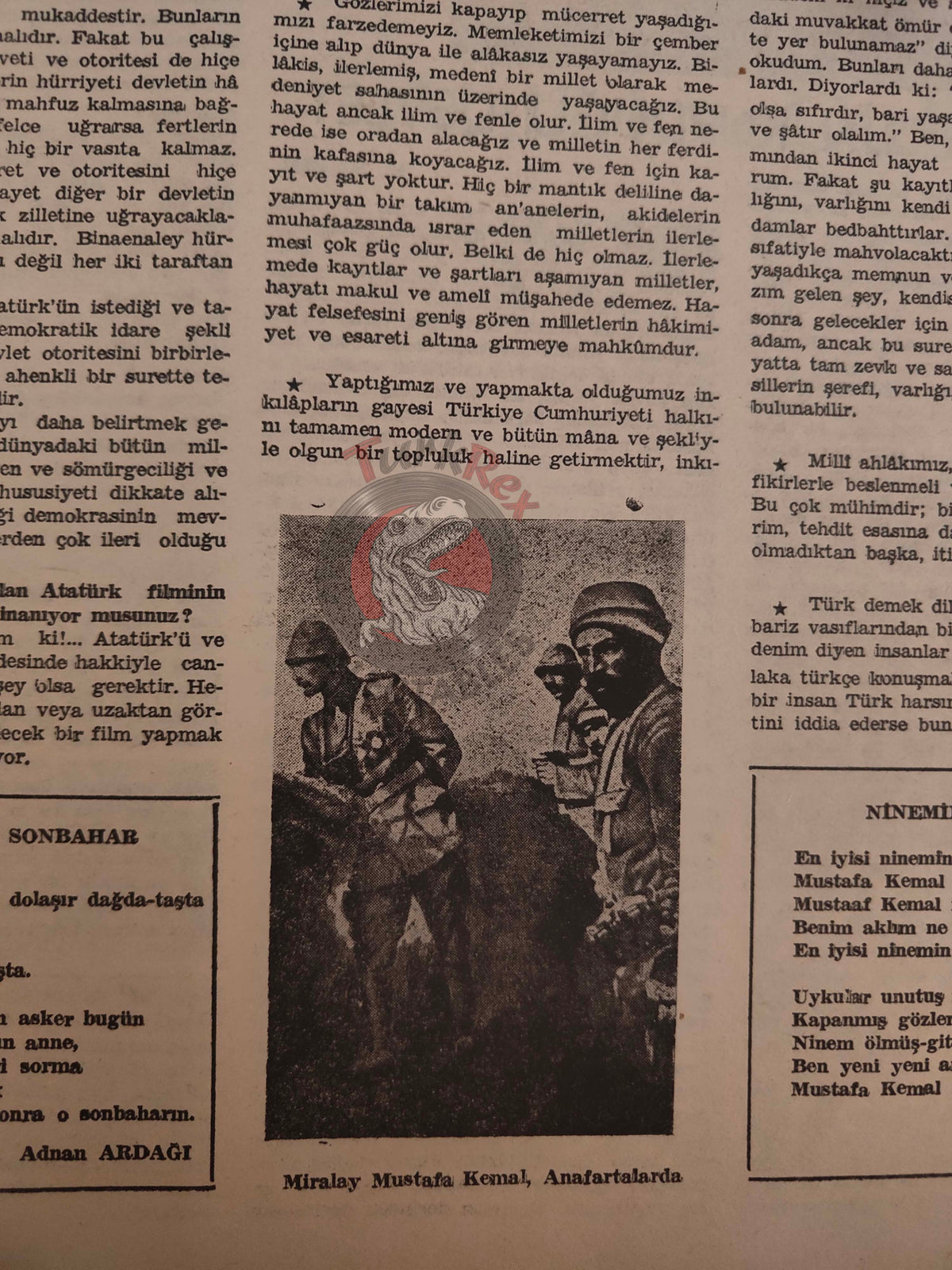 Varlık 1956 Atatürk Turkish Literary Mag Turkey Ataturk