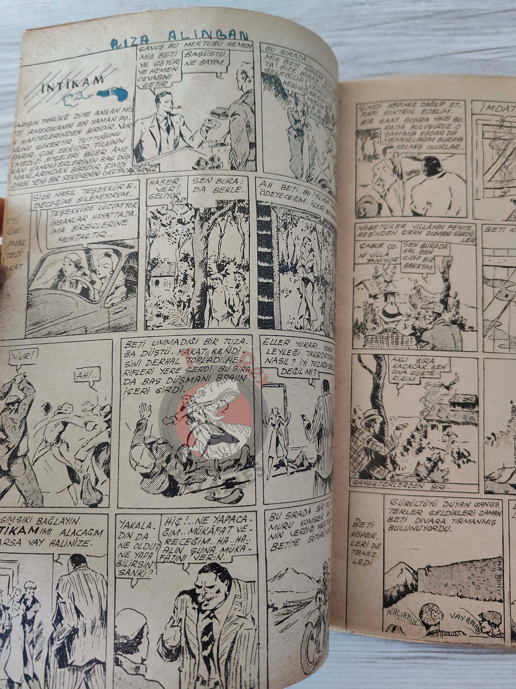 1001 Roman 1943 The Blonde Danger – Revenge Turkish Comic Mag Turkey