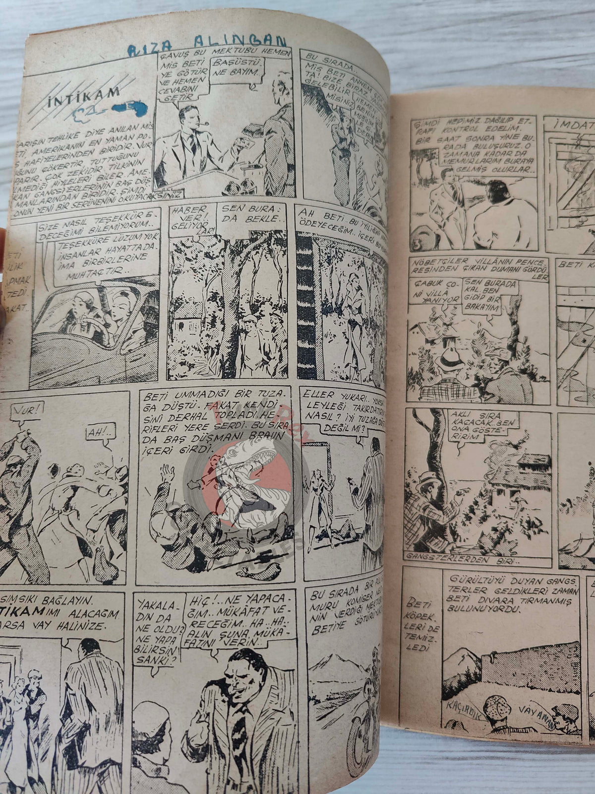 1001 Roman 1943 The Blonde Danger – Revenge Turkish Comic Mag Turkey