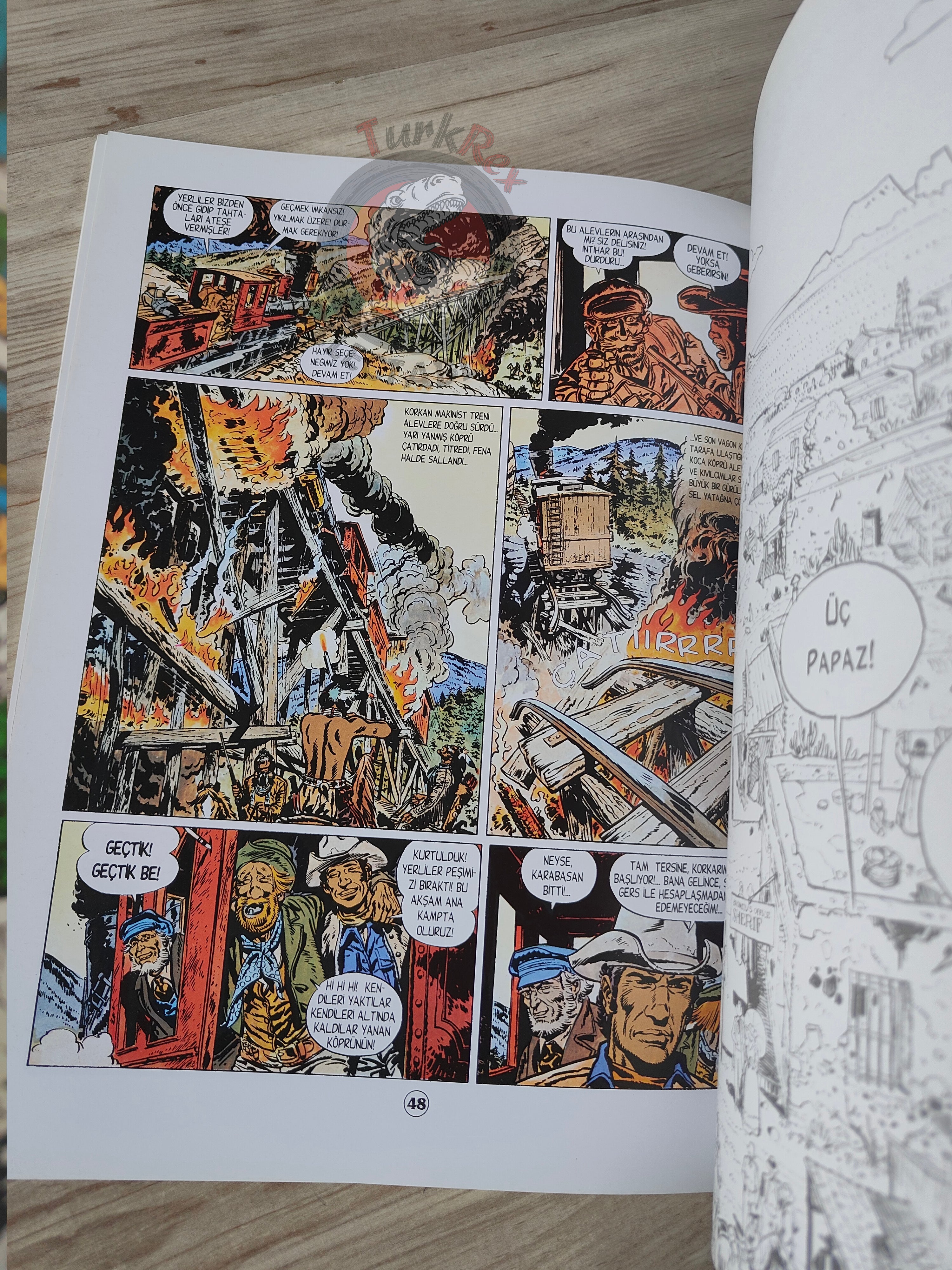 Blueberry #7 – The Iron Horse 2004 1st Edition Turkish Comic Turkey