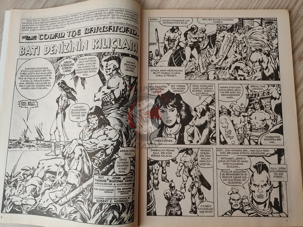 Conan The Barbarian #10 2001 Turkish Comic Turkey #92 #93 #94 #95