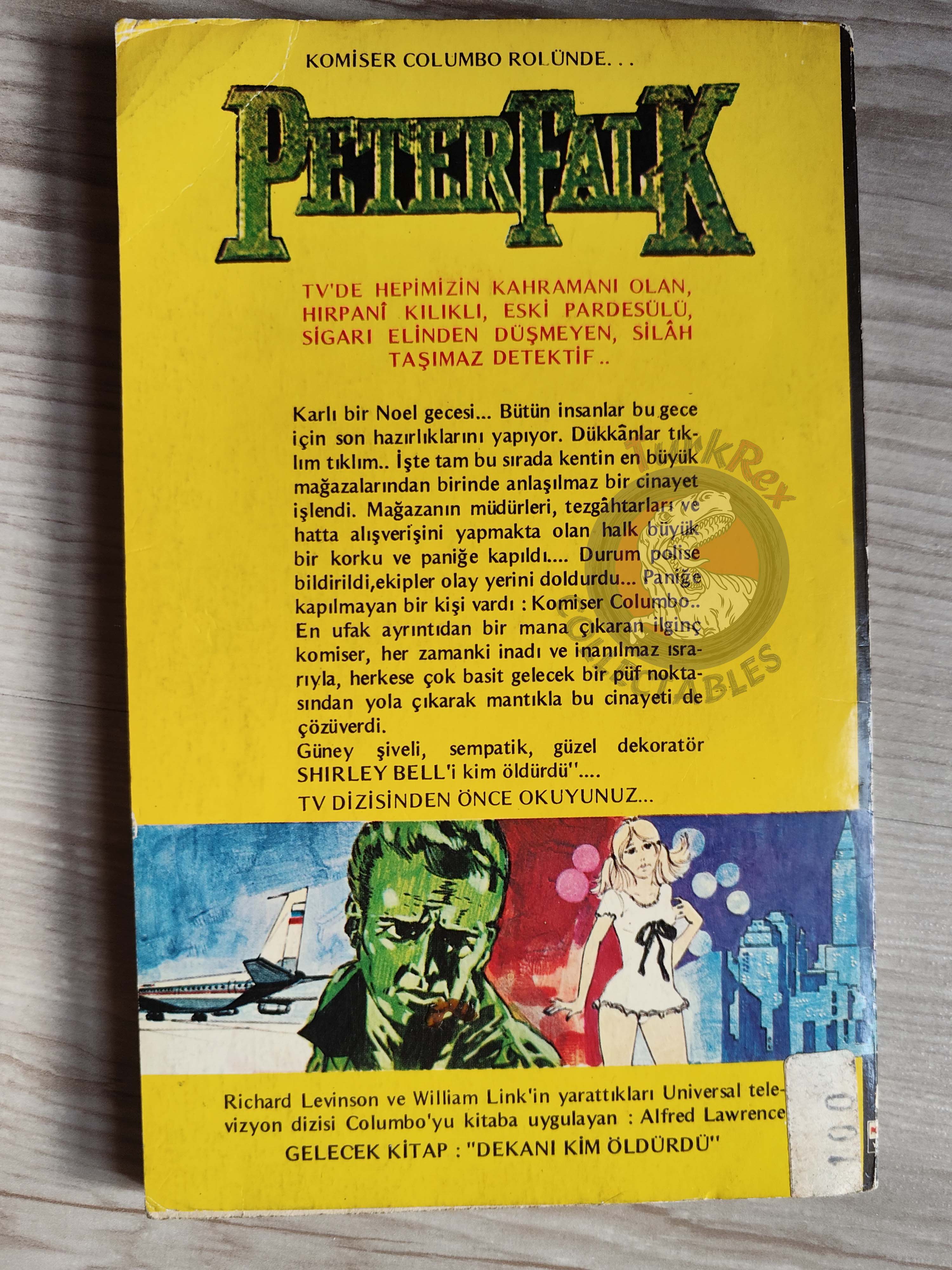 Alfred Lawrence – Columbo 1: A Christmas Killing 1976 1st Turkish Book Turkey