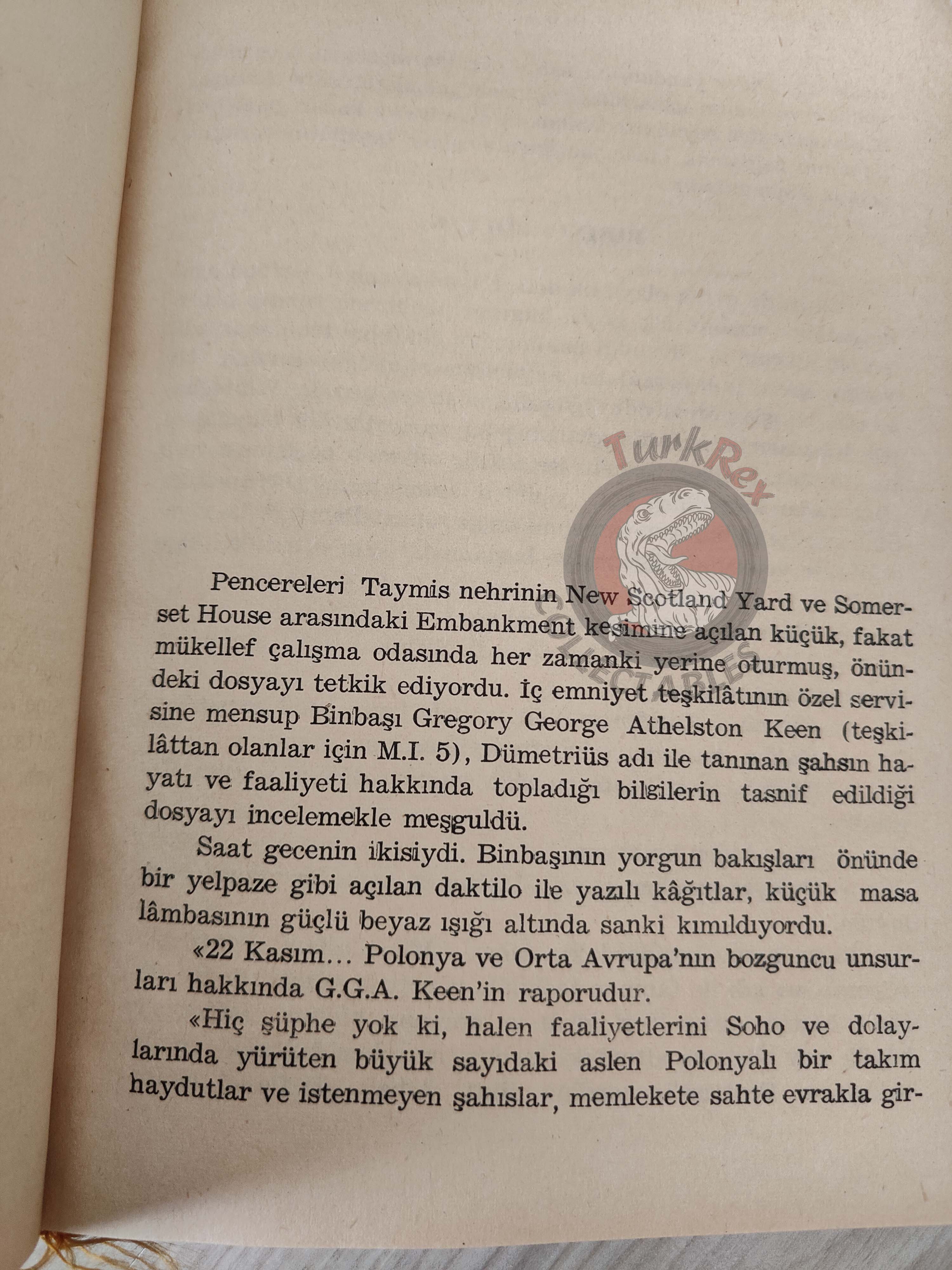 Lindsay Hardy – Dossier on Dumetrius 1965 1st HC/DJ Turkish Book Turkey