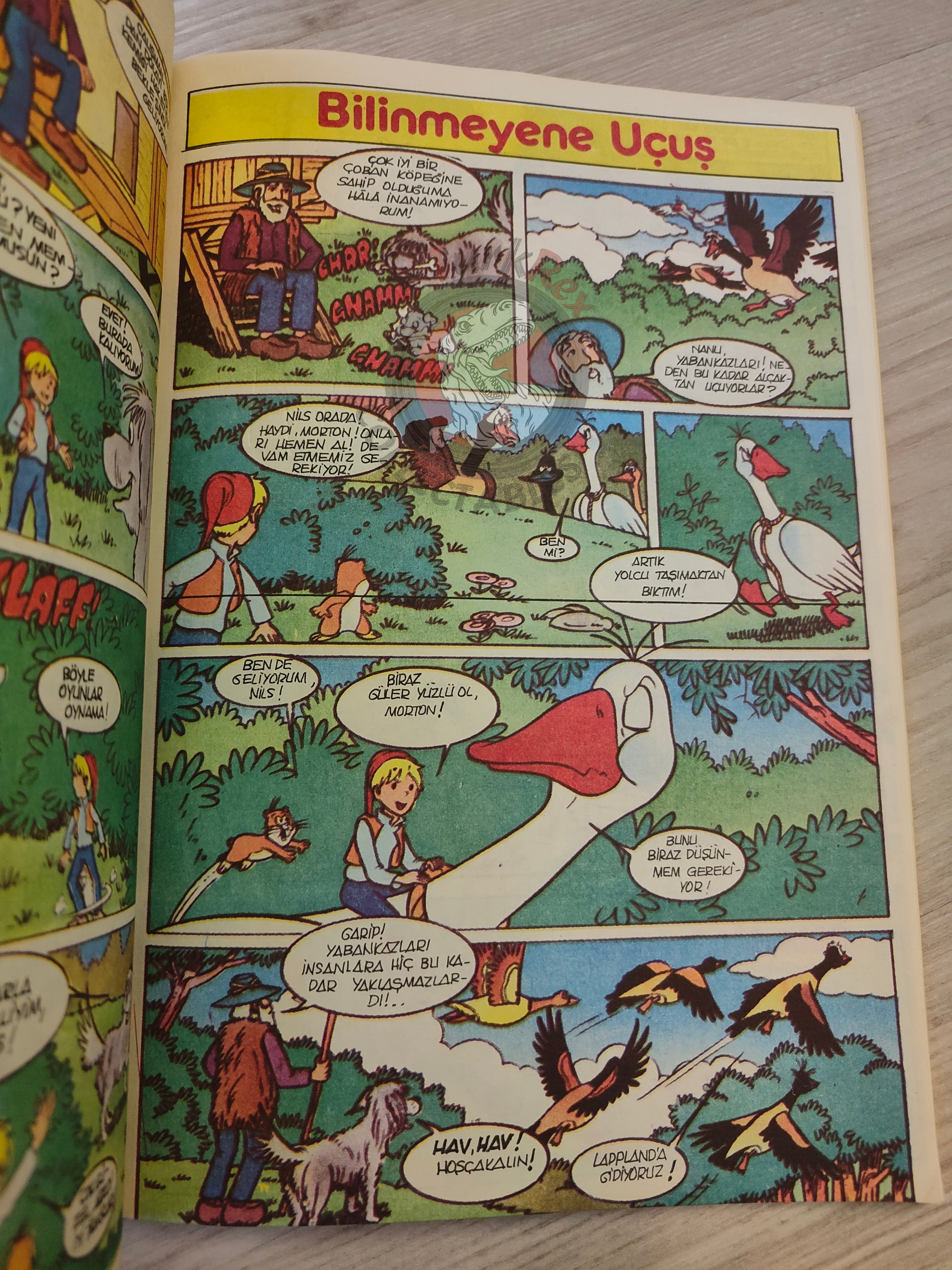 The Wonderful Adventures of Nils #7 1985 Turkish Comic Turkey Selma Lagerlöf