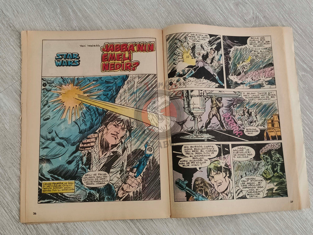 Tercüman Çocuk #38 1982 Turkish Comic Turkey Superman Star Wars #27 #28 The Flintstones Thorgal Larry Yuma