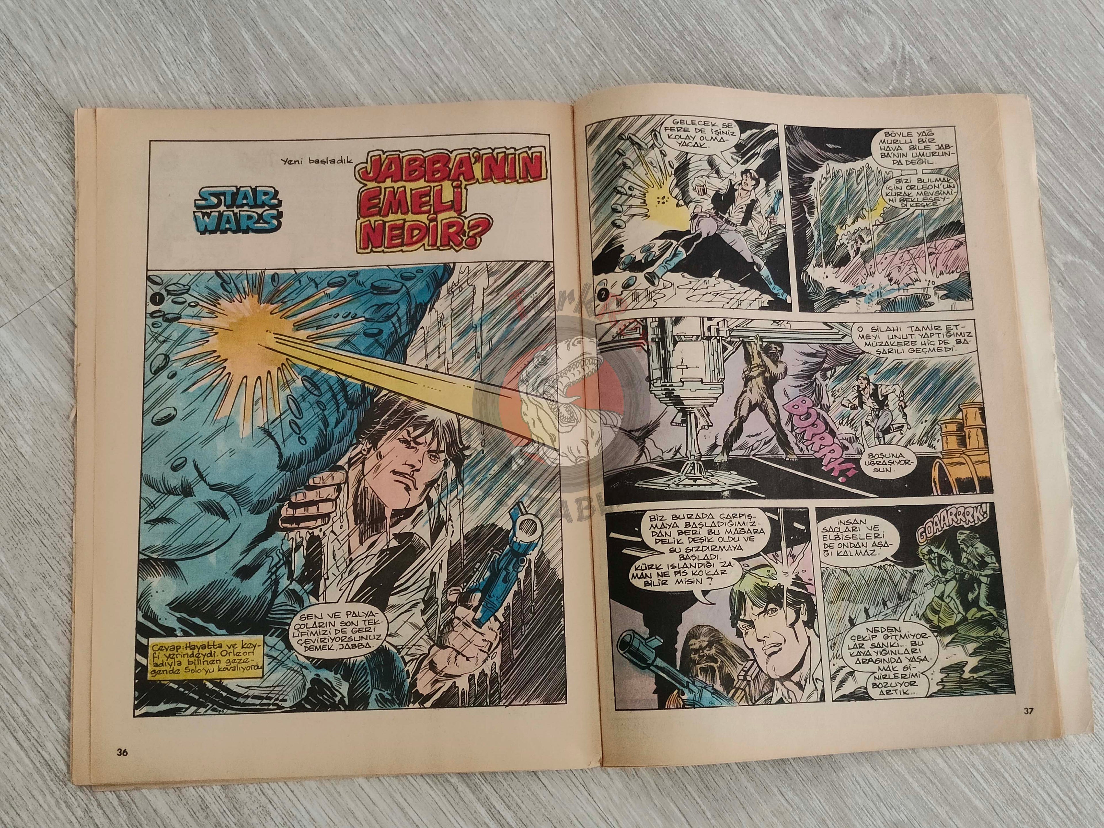 Tercüman Çocuk #38 1982 Turkish Comic Turkey Superman Star Wars #27 #28 The Flintstones Thorgal Larry Yuma