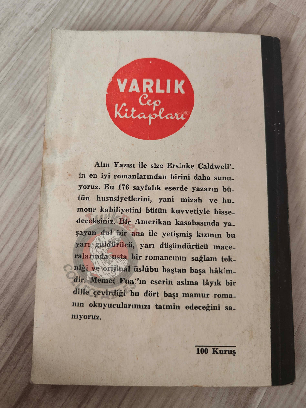 Erskine Caldwell – The Sure Hand of God 1954 1st Turkish Book Turkey
