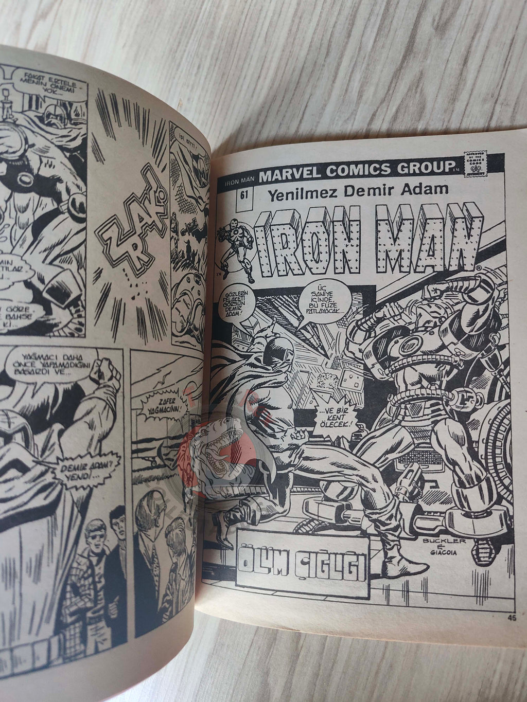 Iron Man #2 1988 Turkish Comic Turkey cover #142 inside #59 #60 #61