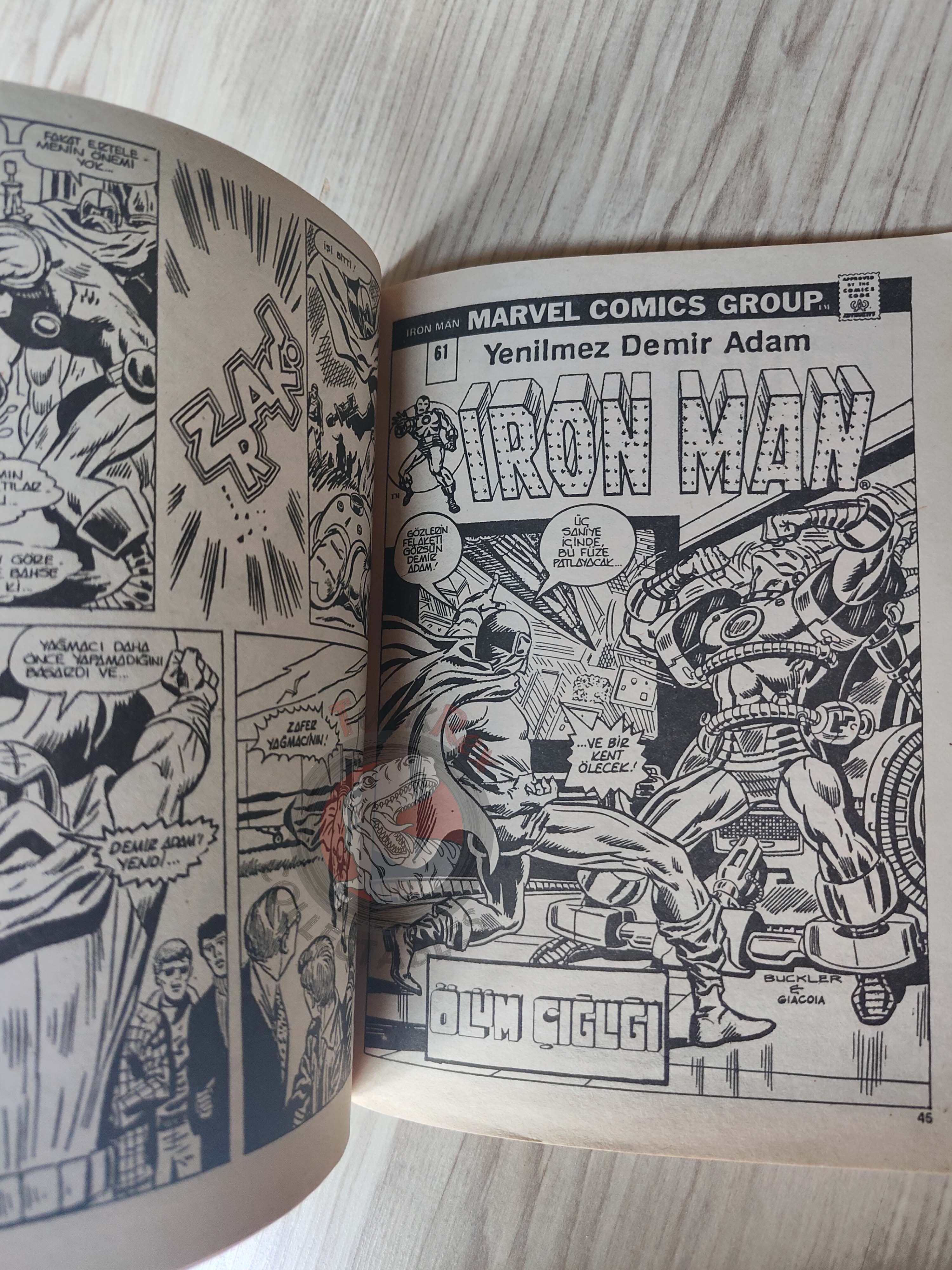 Iron Man #2 1988 Turkish Comic Turkey cover #142 inside #59 #60 #61