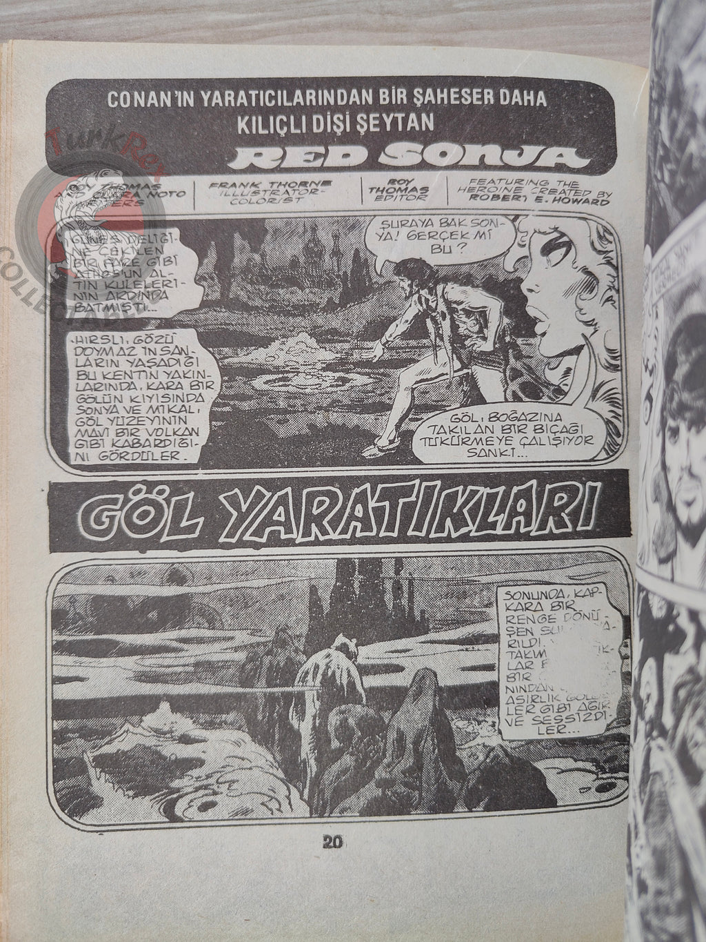 Conan ve Barbarlar #5 1994 Red Sonja & King Kull Turkish Comic Turkey