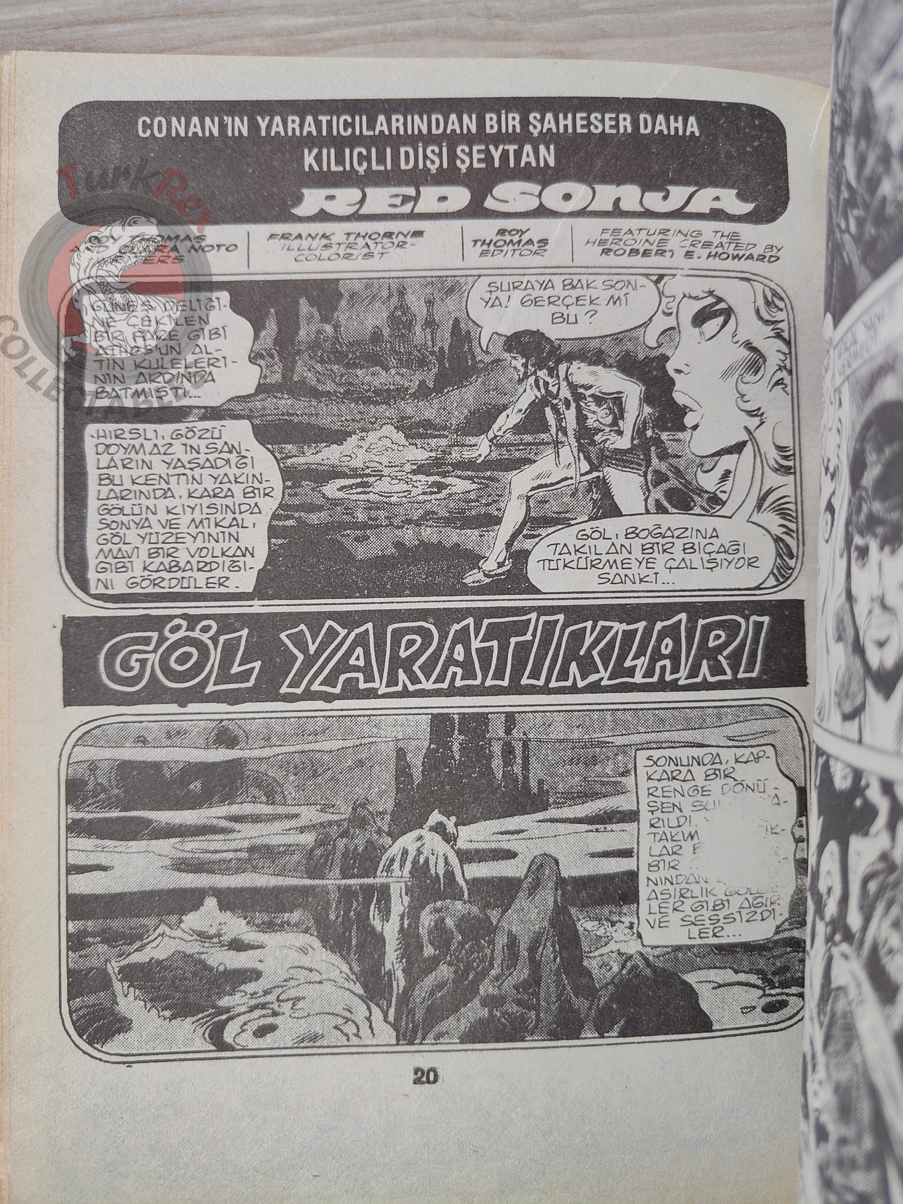Conan ve Barbarlar #5 1994 Red Sonja & King Kull Turkish Comic Turkey