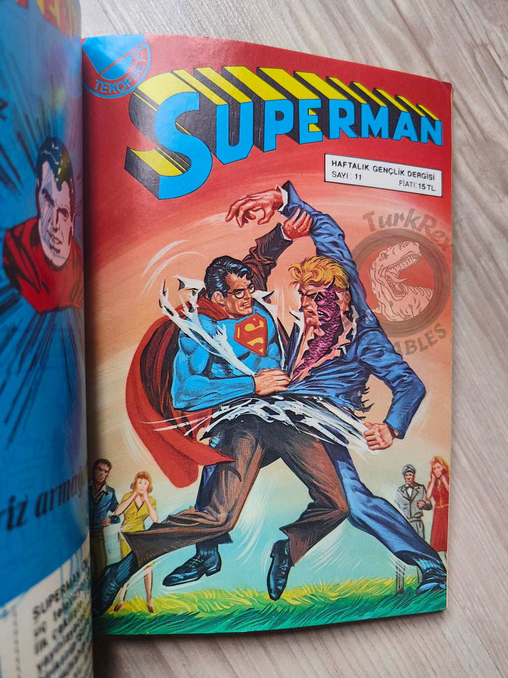 Superman Vol #4 1980s Turkish Comic Turkey #301 #302 #303 #328 Family #192 #193