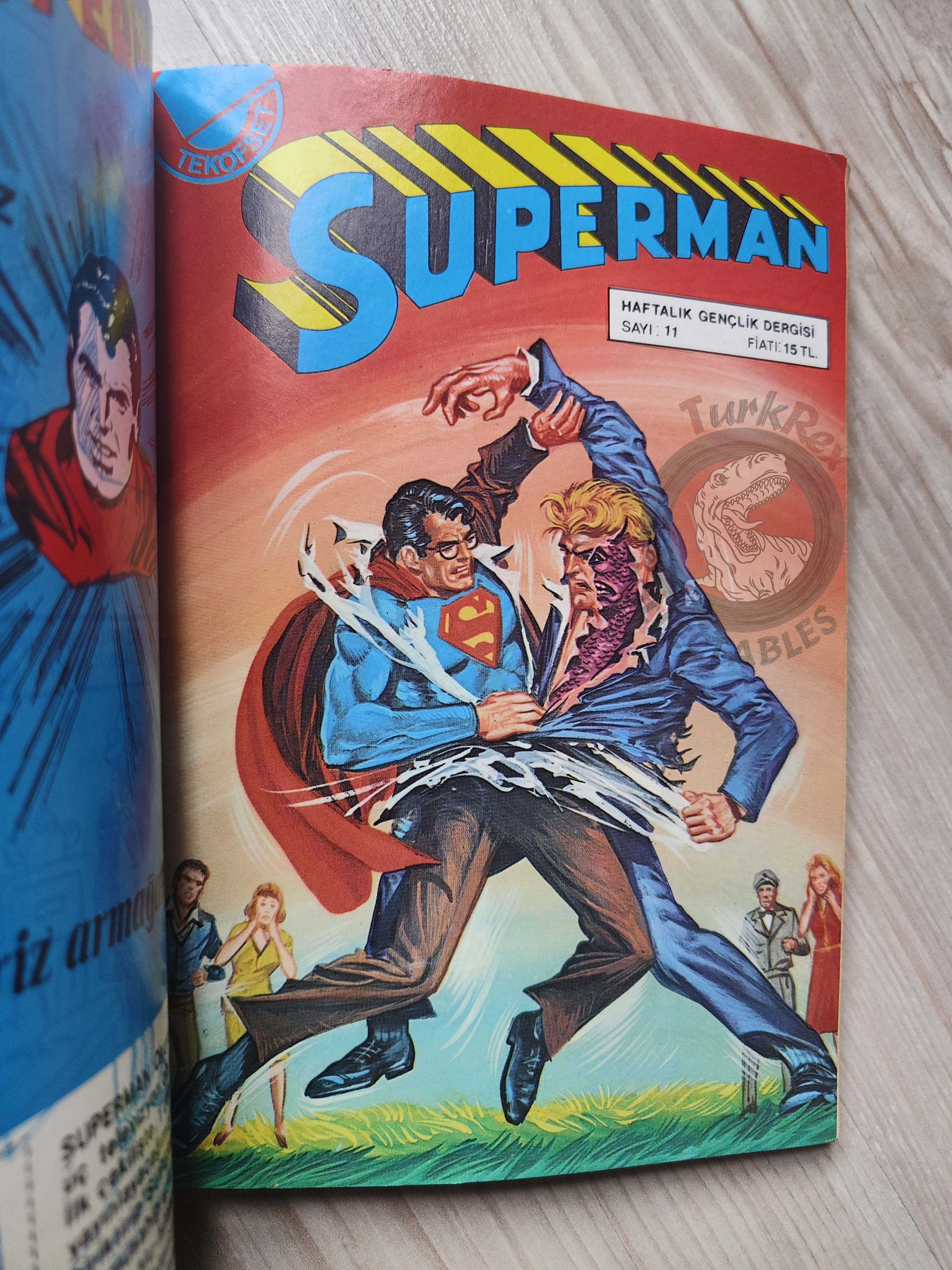 Superman Vol #4 1980s Turkish Comic Turkey #301 #302 #303 #328 Family #192 #193