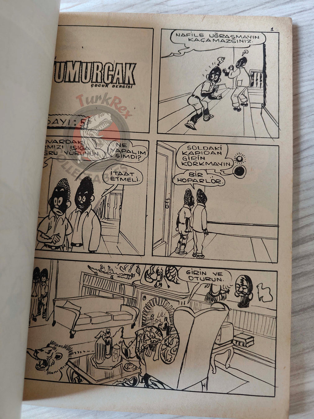 Blondin et Cirage - Le nègre blanc 1970 Turkish Comic Turkey Jijé Yumurcak Mag #2