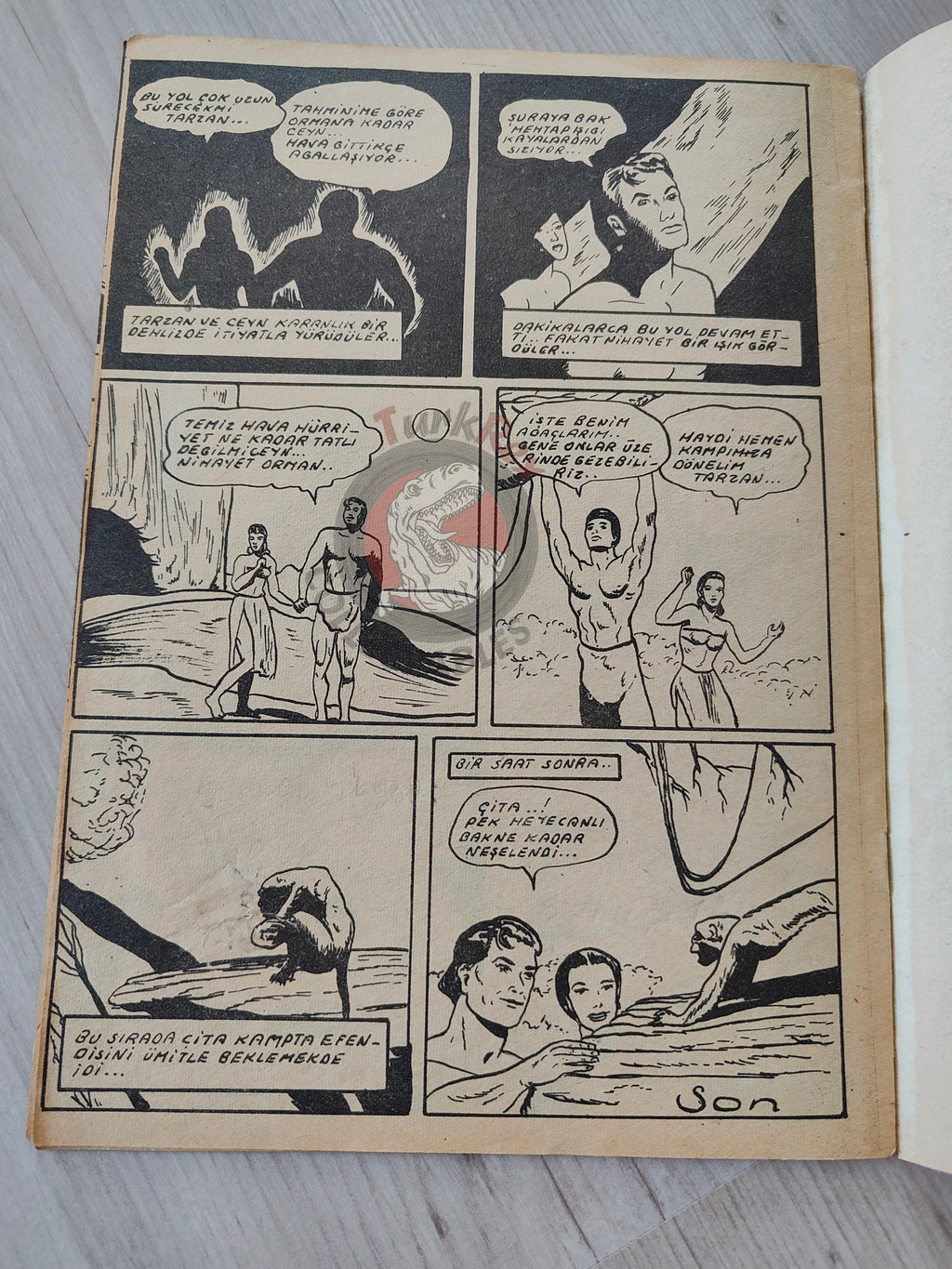 1001 Özel #125 1955 Tarzan Turkish Comic Mag Turkey
