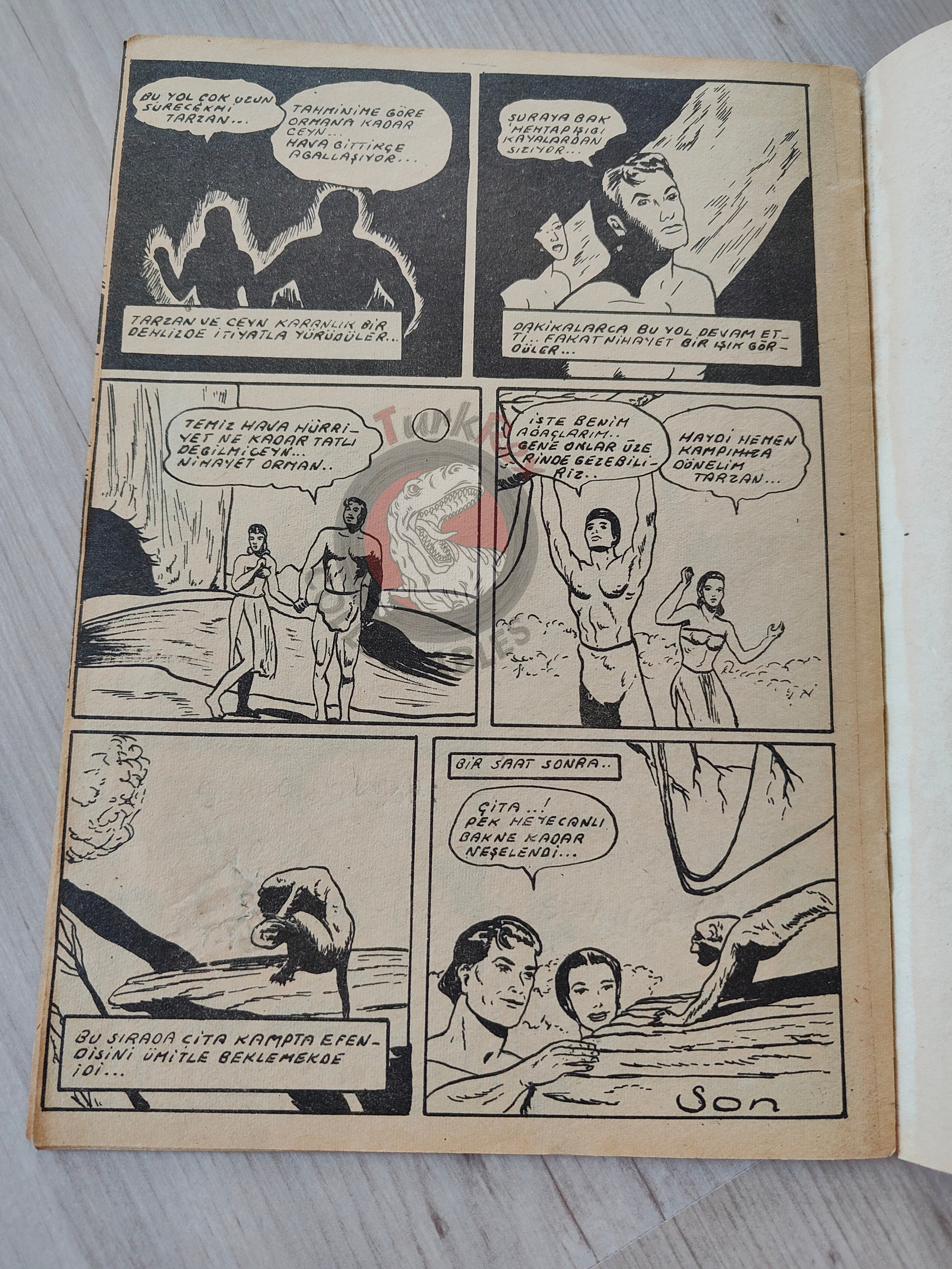 1001 Özel #125 1955 Tarzan Turkish Comic Mag Turkey