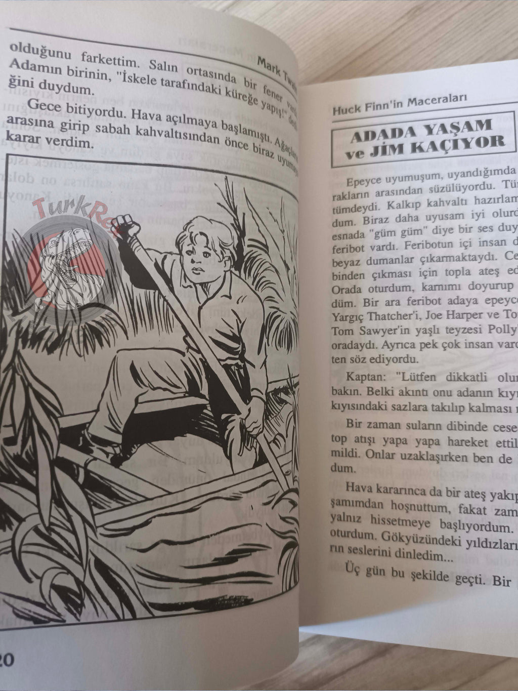 Mark Twain – Adventures of Huckleberry Finn 1994 Turkish Book Turkey Illustrated