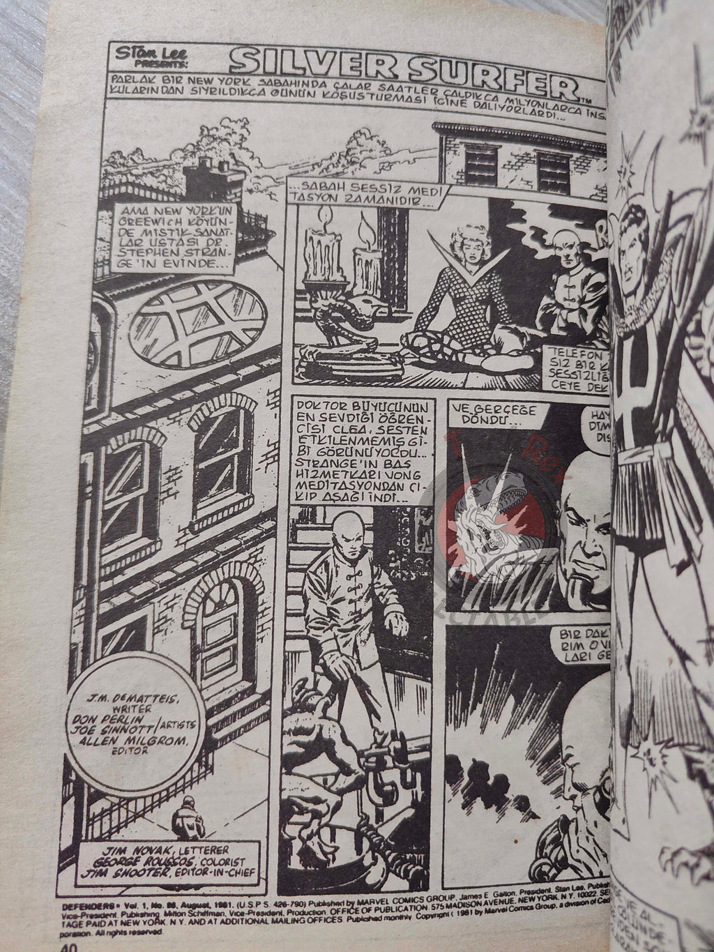 Silver Surfer #11 1988 Turkish Comic Turkey The Incredible Hulk #250 Defenders #98