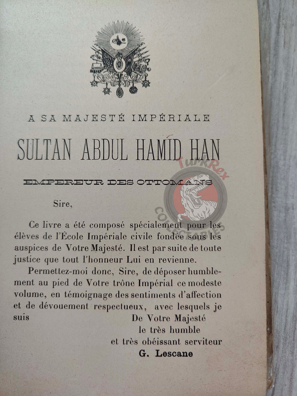 French Education Book Used in Ottoman Empire 1894 Germain Lescane Galatasaray