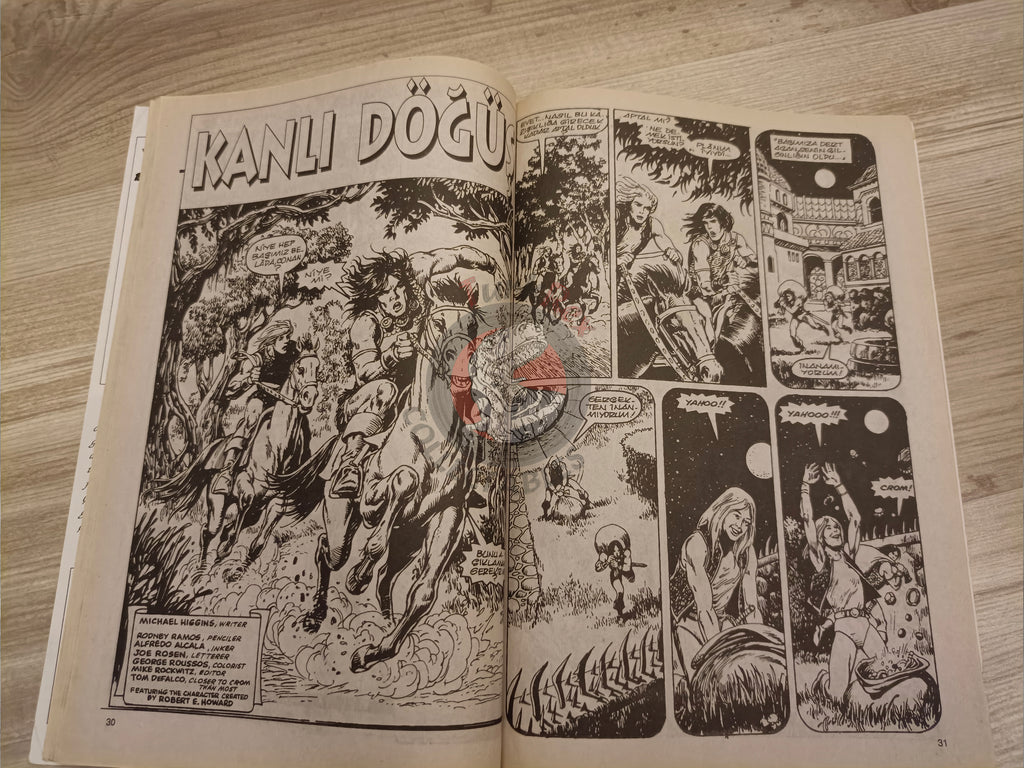 Kral Conan #25 The Barbarian #235 #238 Turkish Comic Turkey SSOC #100