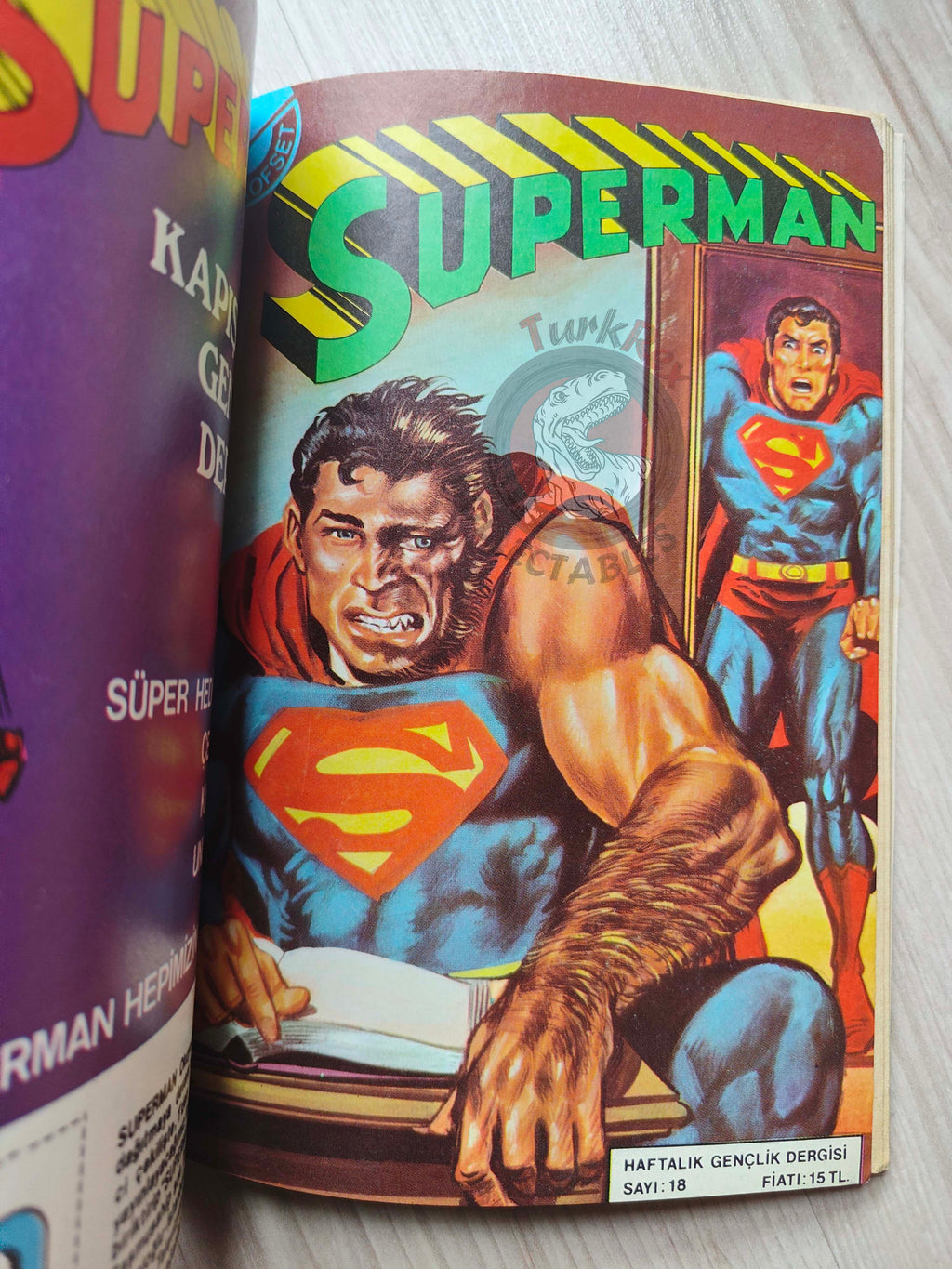 Superman Vol #6 1980s Turkish Comic Turkey Action Comics #398 #399 #400