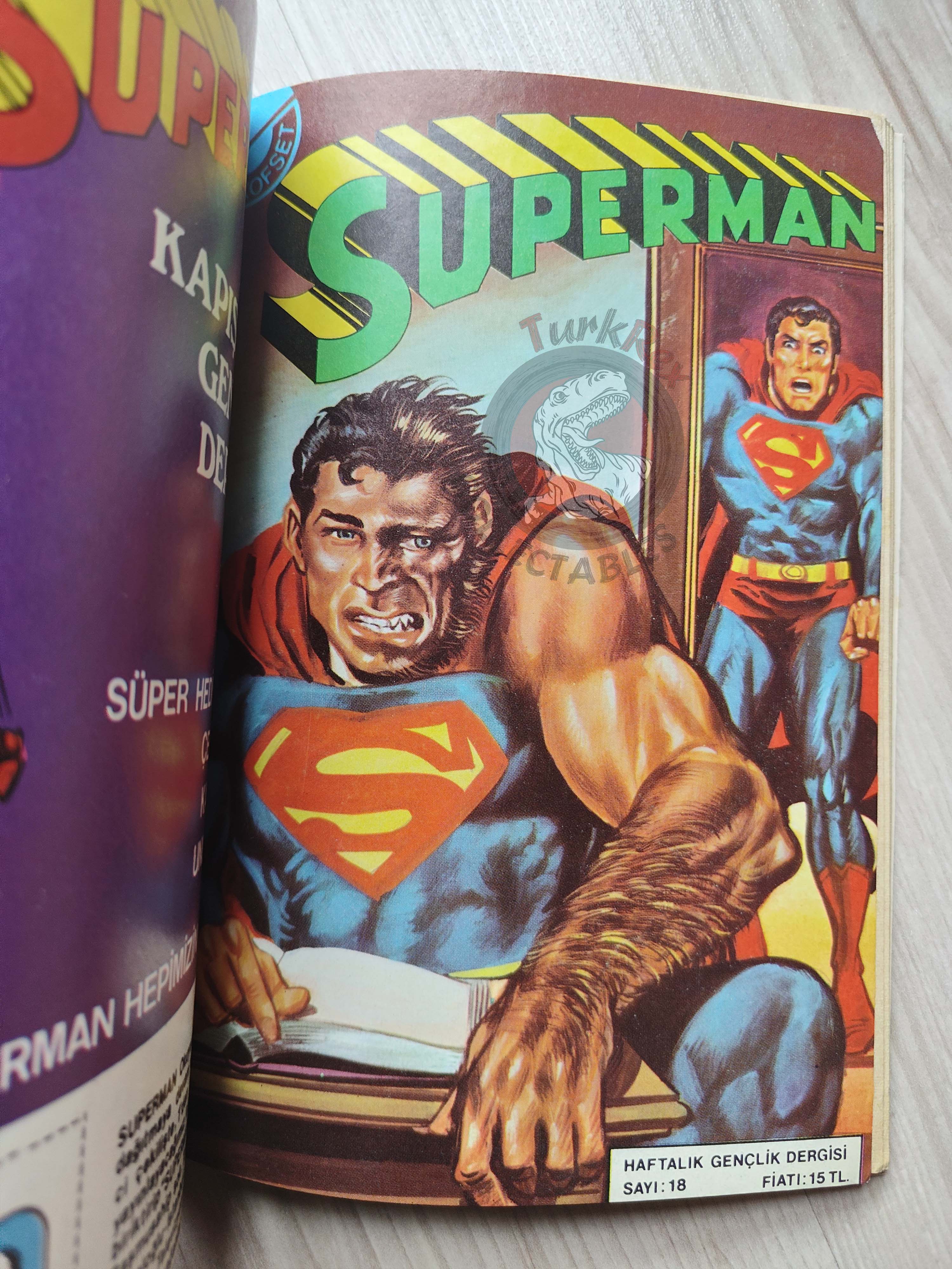 Superman Vol #6 1980s Turkish Comic Turkey Action Comics #398 #399 #400