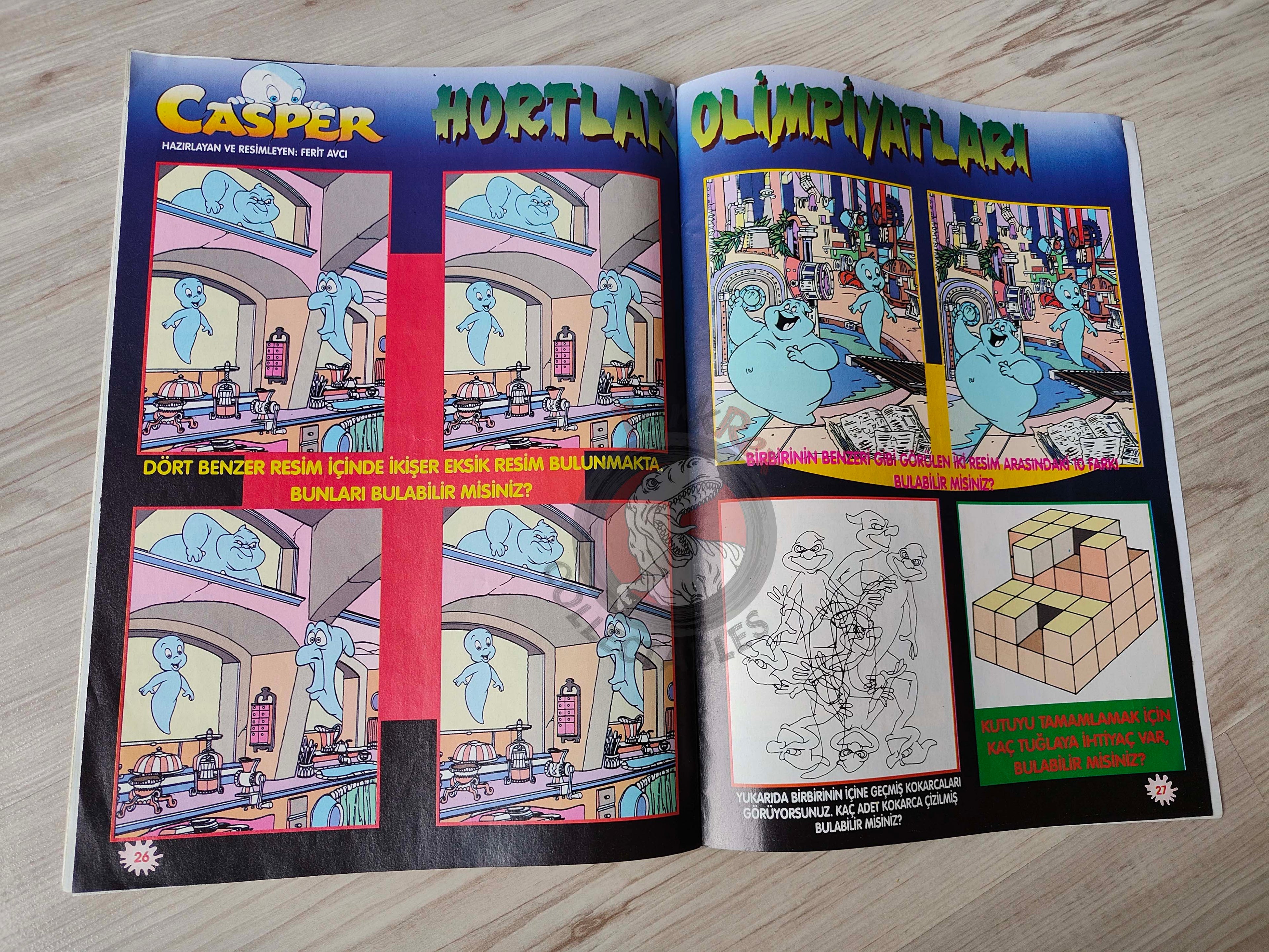 Casper the Friendly Ghost Magazine – Issue #18 1997 Turkish Comic Turkey