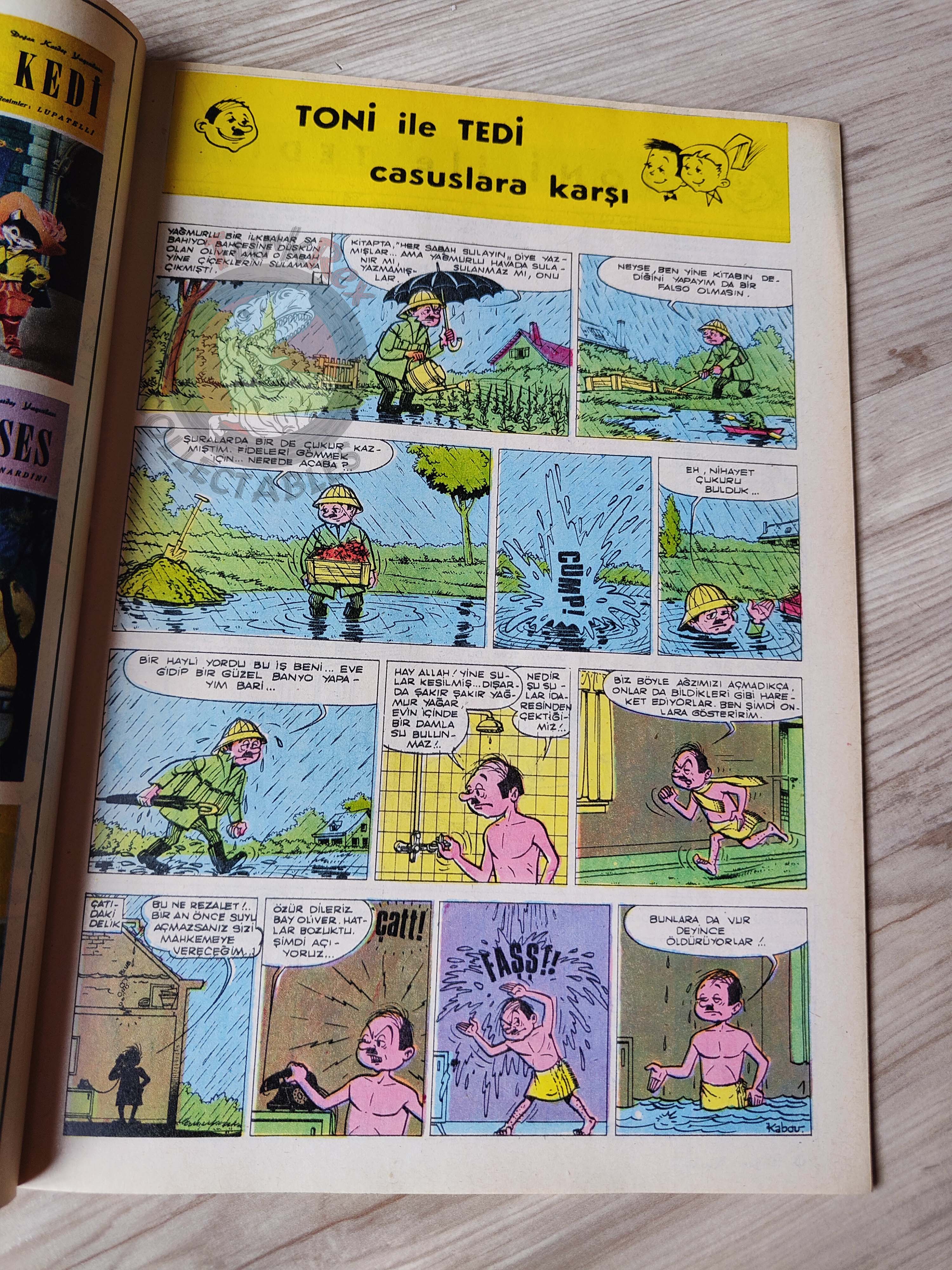 Doğan Kardeş 1971 Magazine #7 Turkish Comic Turkey Suske en Wiske Sibylline Tarzan