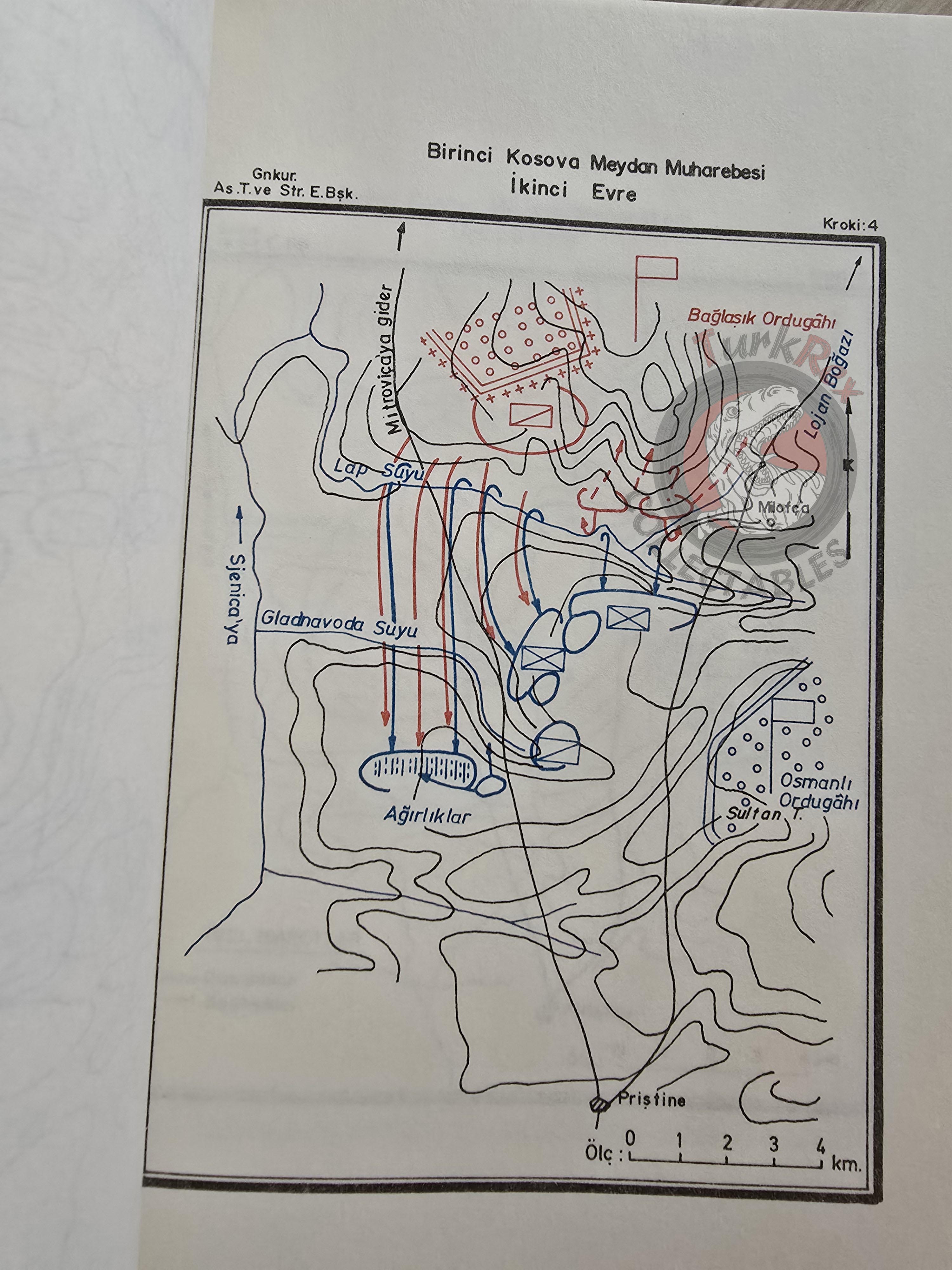 First Battle of Kosovo 1389 1980 Turkish Book Military Ottoman Empire Maps Sultan Murad I