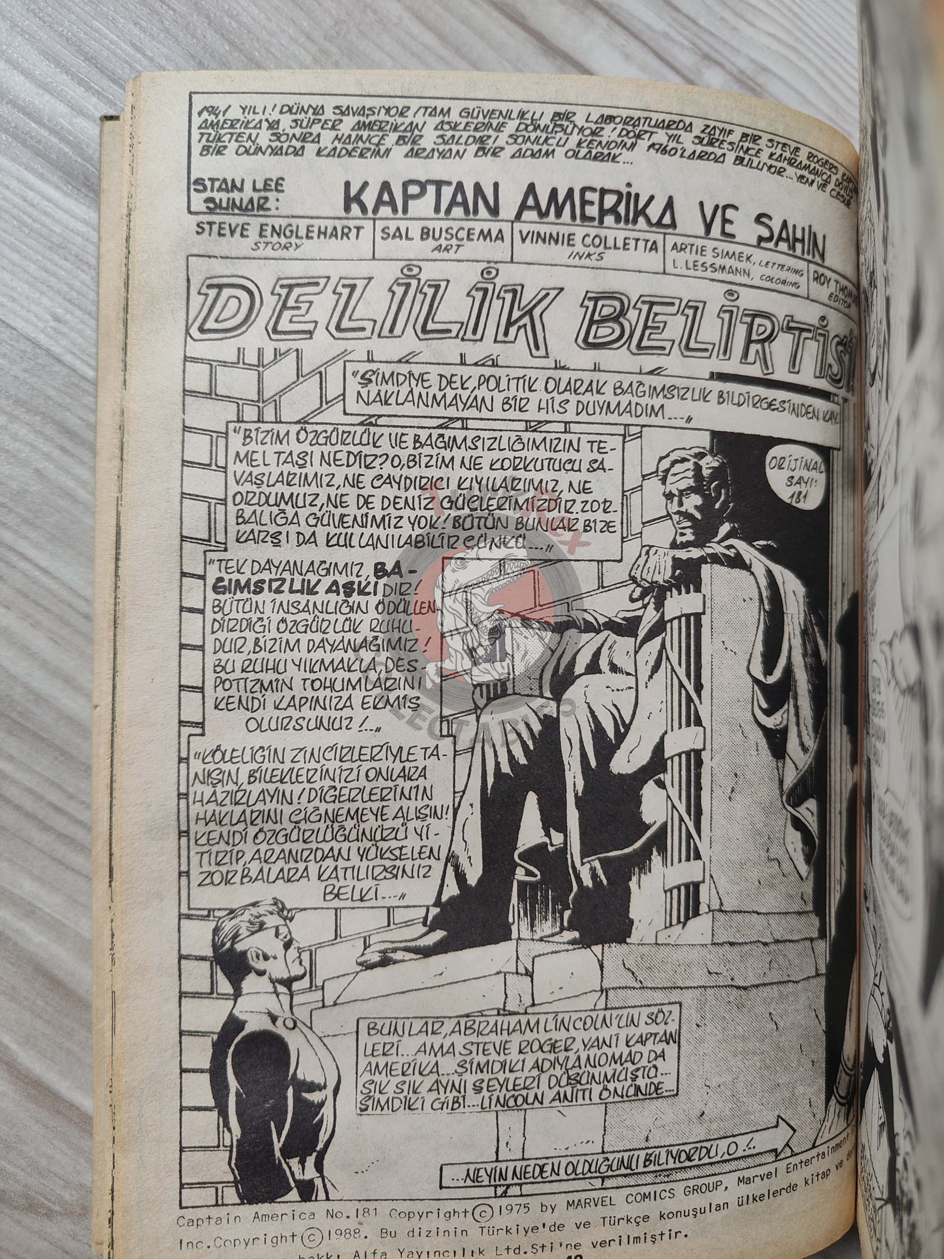 Captain America – Volume 4 1989 Turkish Comic Turkey Falcon