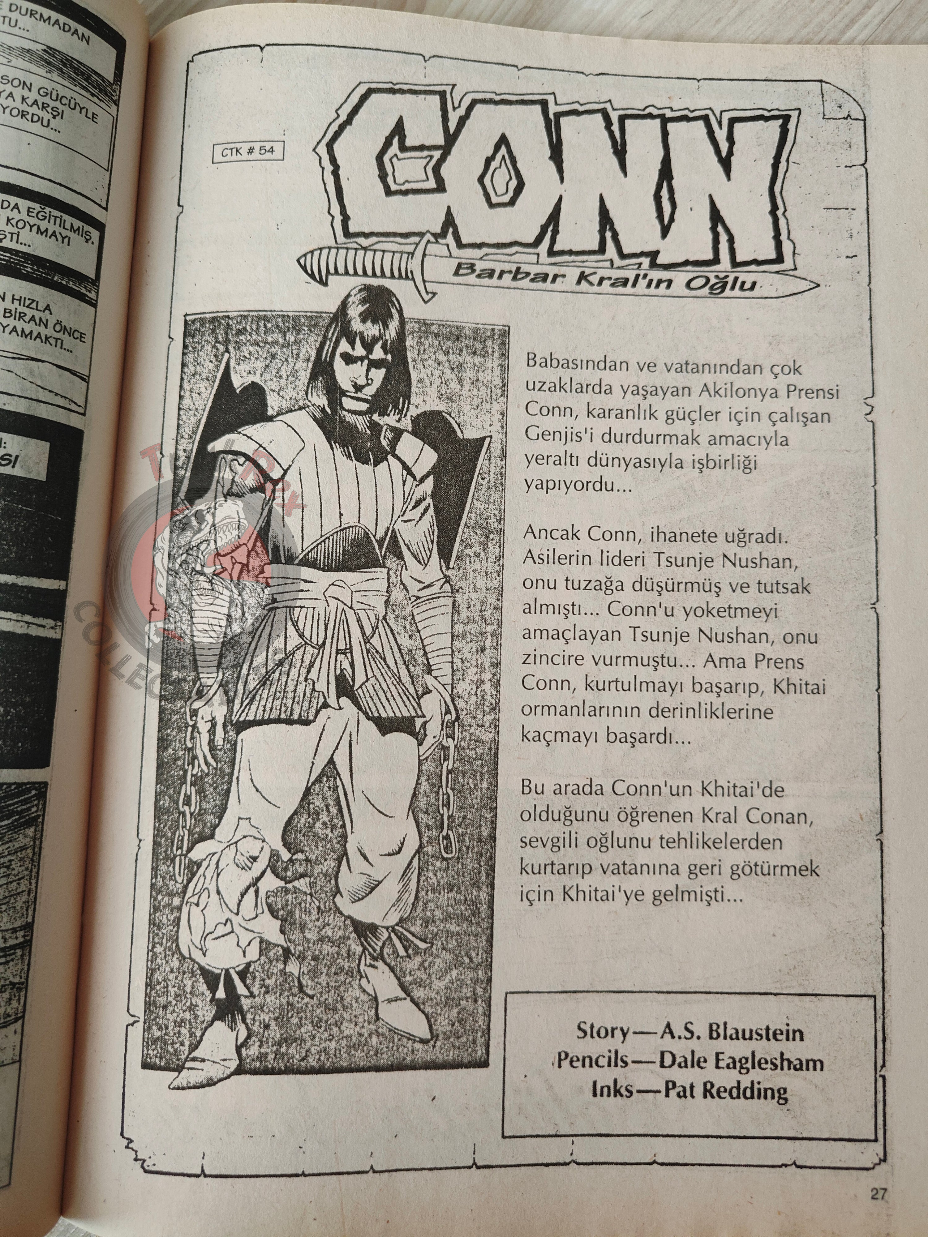 Imparator Conan #12 Conan the King #54 #55 Turkish Comic Turkey Frank Frazetta