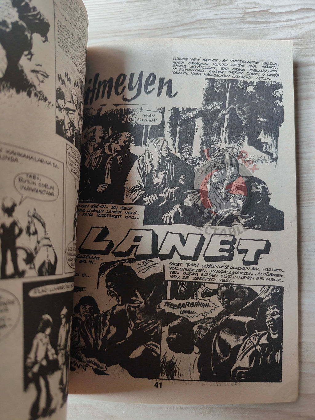 Süper Korku Cilt #26 late 80s Turkish Comic Turkey Warren Creepy Eerie Boris Vallejo
