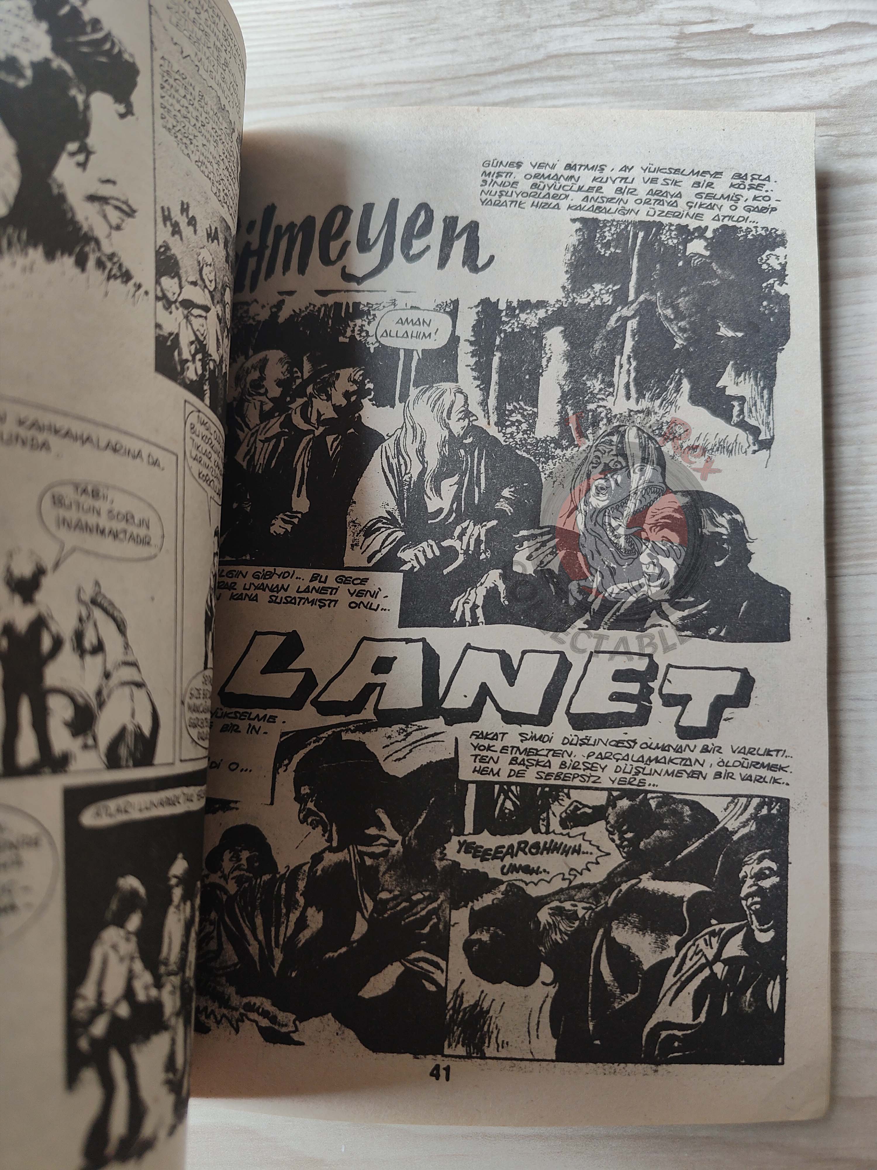 Süper Korku Cilt #26 late 80s Turkish Comic Turkey Warren Creepy Eerie Boris Vallejo
