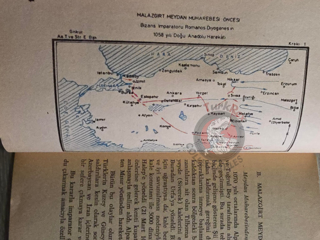 Raids on Anatolia During the Seljuk Period 1981 Turkish Book Military Seljuk Empire Maps