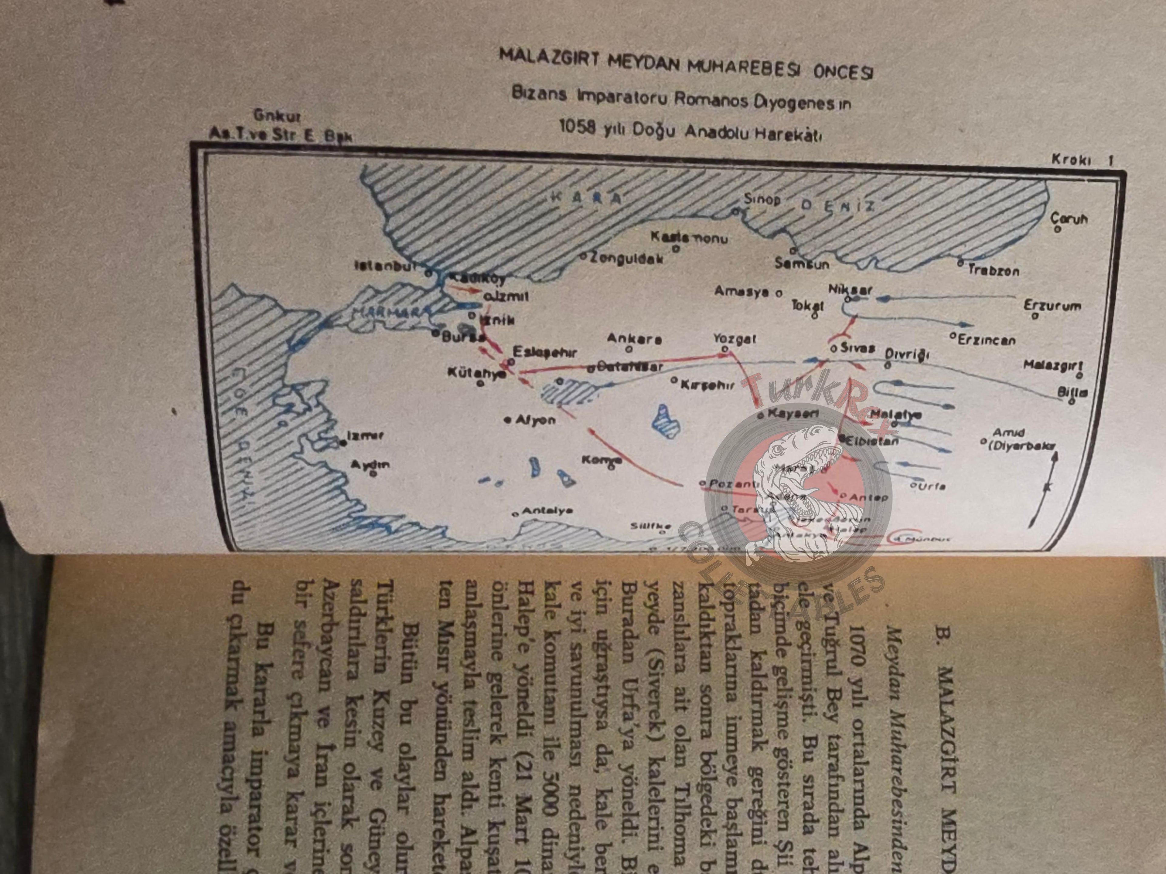 Raids on Anatolia During the Seljuk Period 1981 Turkish Book Military Seljuk Empire Maps