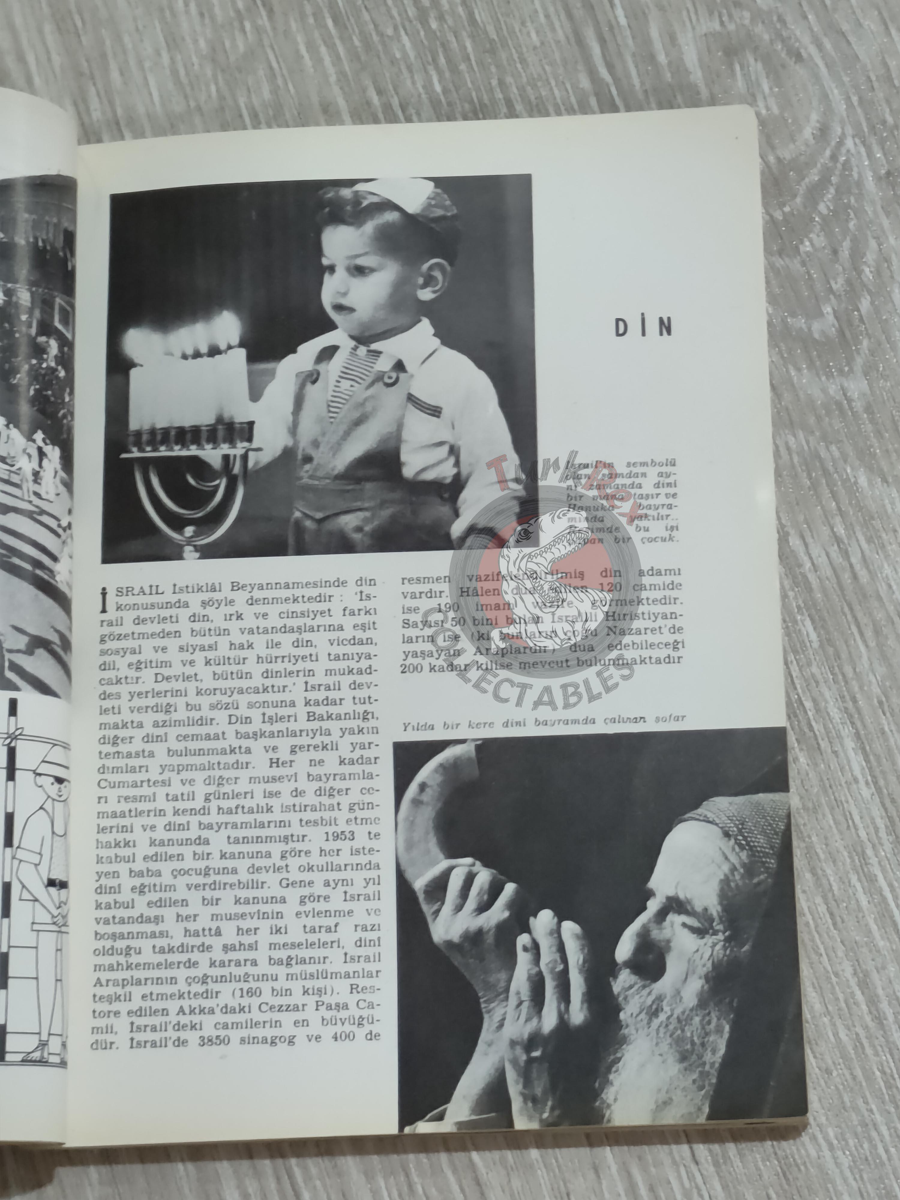 Israel 13th Anniversary 1961 Israeli Embassy Propaganda Turkish Book Turkey Middle East