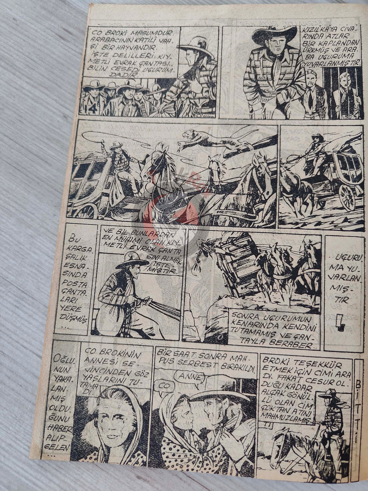 1001 Roman 1942 The Heroic Cavalryman Turkish Comic Mag Turkey