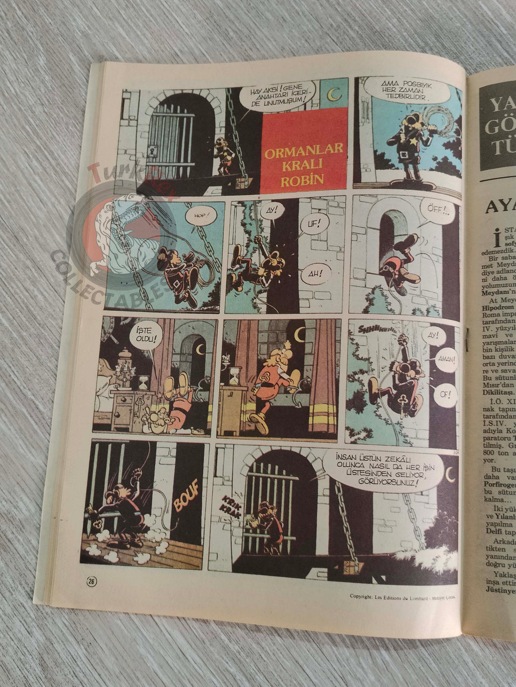 Milliyet Çocuk #7 1984 Turkish Comic Turkey Alice In Wonderland l'étalon noir Bob Morane Massagran