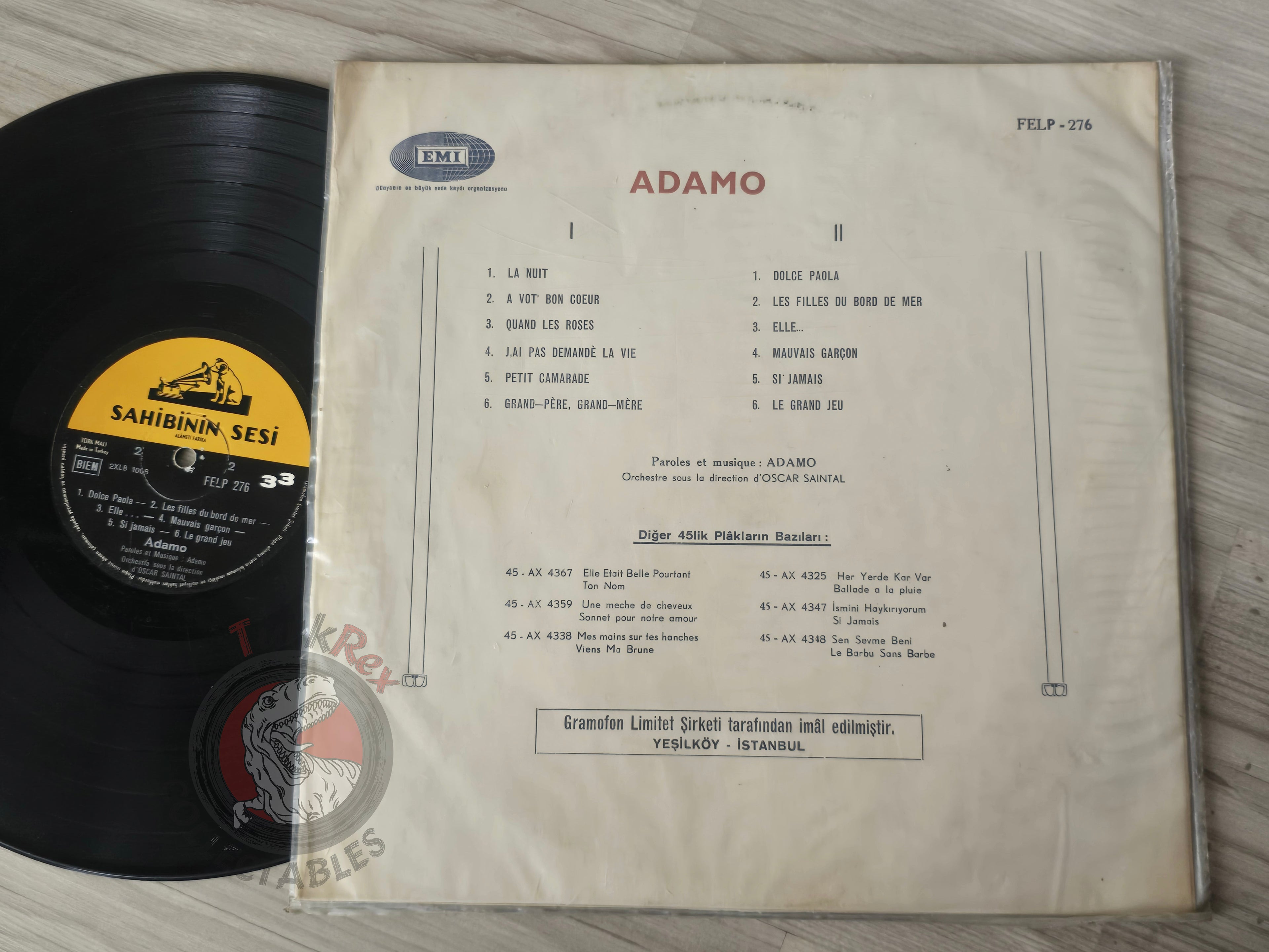 Adamo – Adamo Volume 2 Turkish Pressing Vinyl Turkey Edition