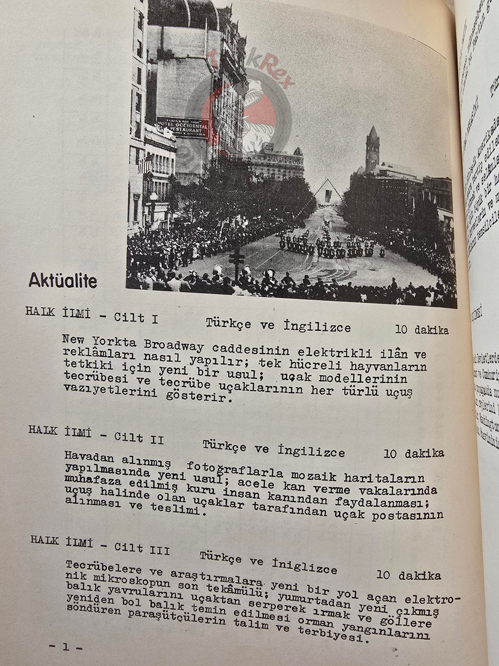 Guide to 16 mm Motion Pictures United States Information Service 1950s Turkish Book Turkey