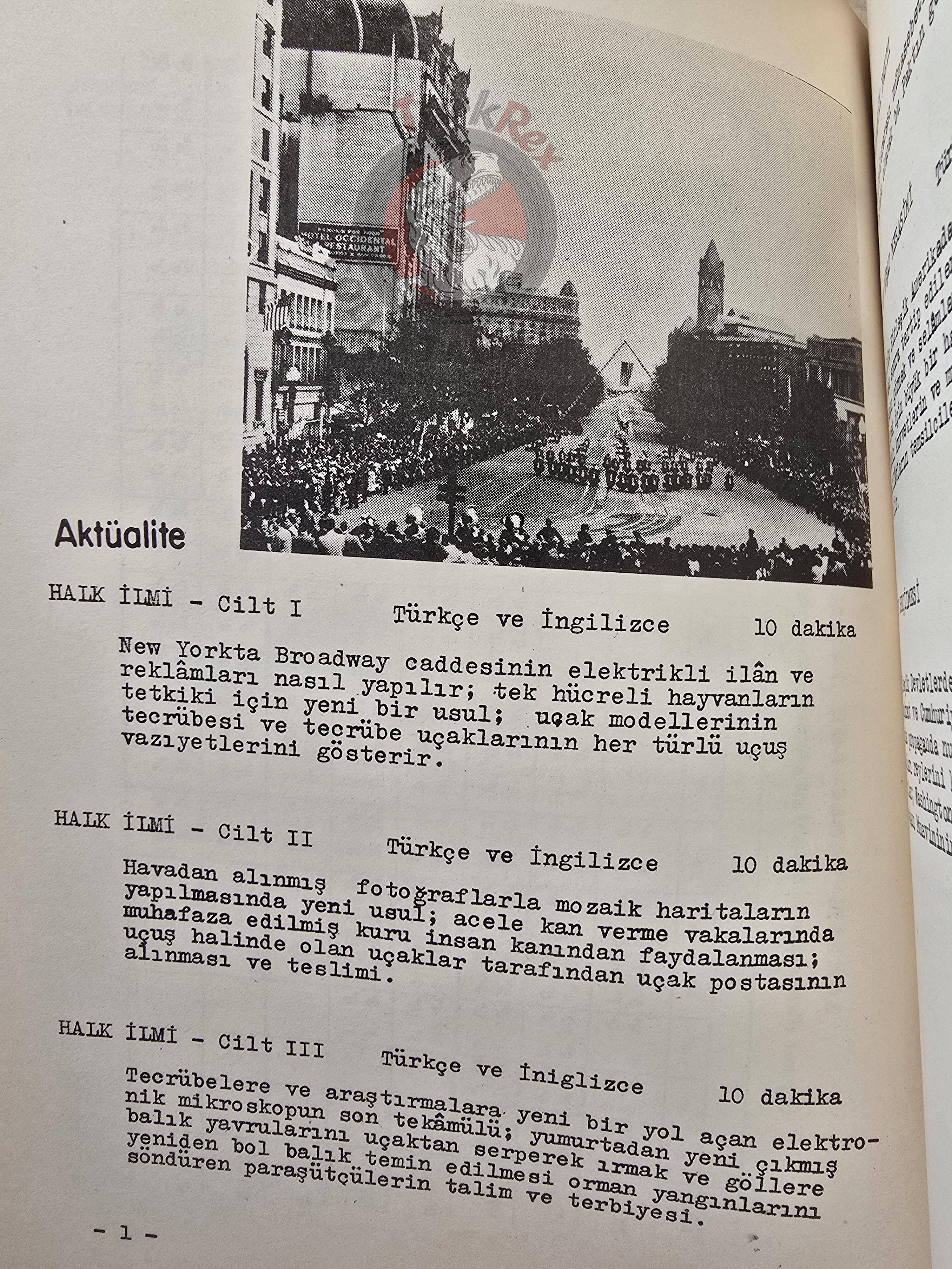 Guide to 16 mm Motion Pictures United States Information Service 1950s Turkish Book Turkey