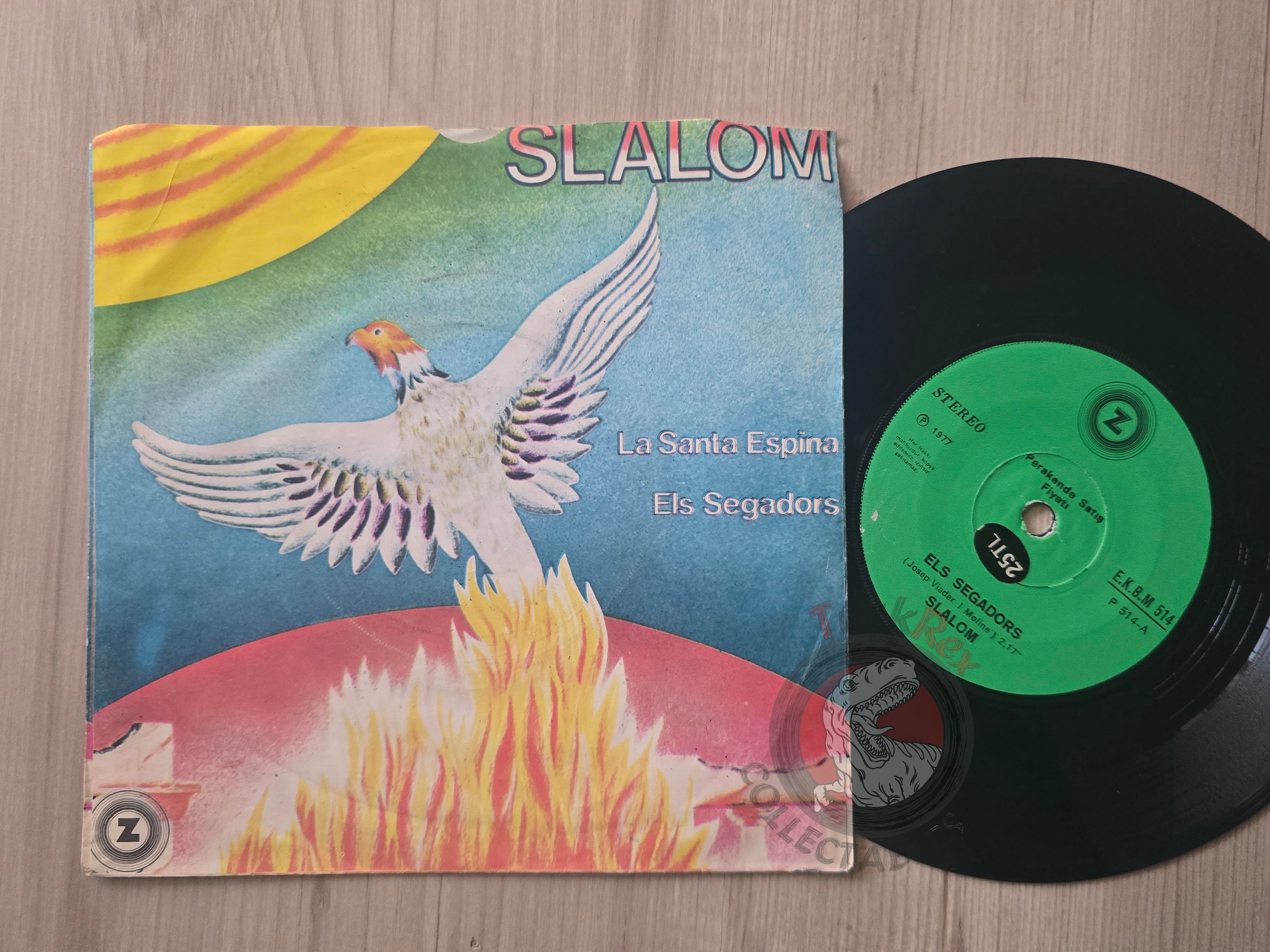 Slalom – Els Segadors 7" Turkish Pressing Vinyl Turkey Edition
