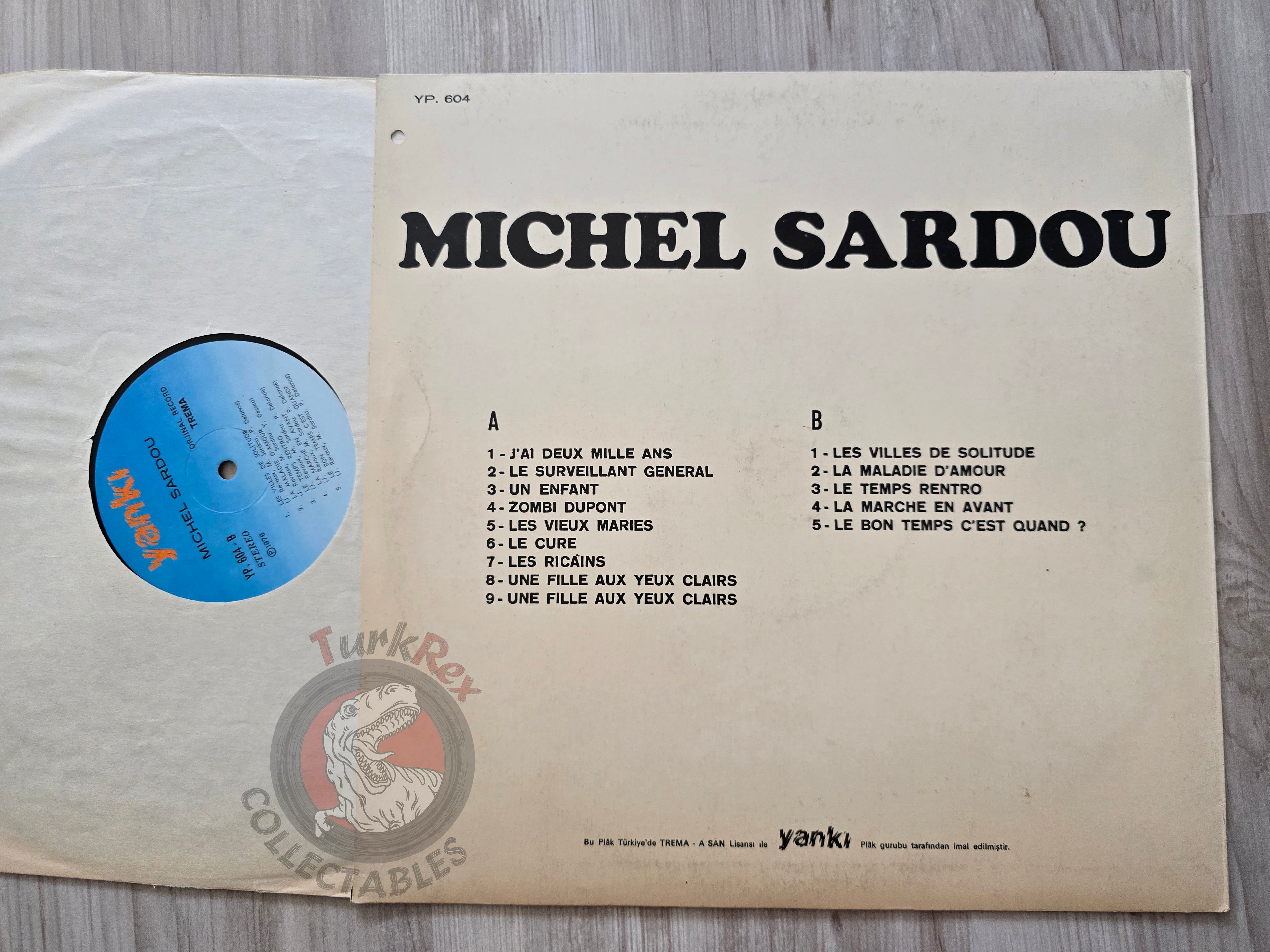 Michel Sardou – La Maladie D'amour Turkish Pressing Vinyl Turkey Edition