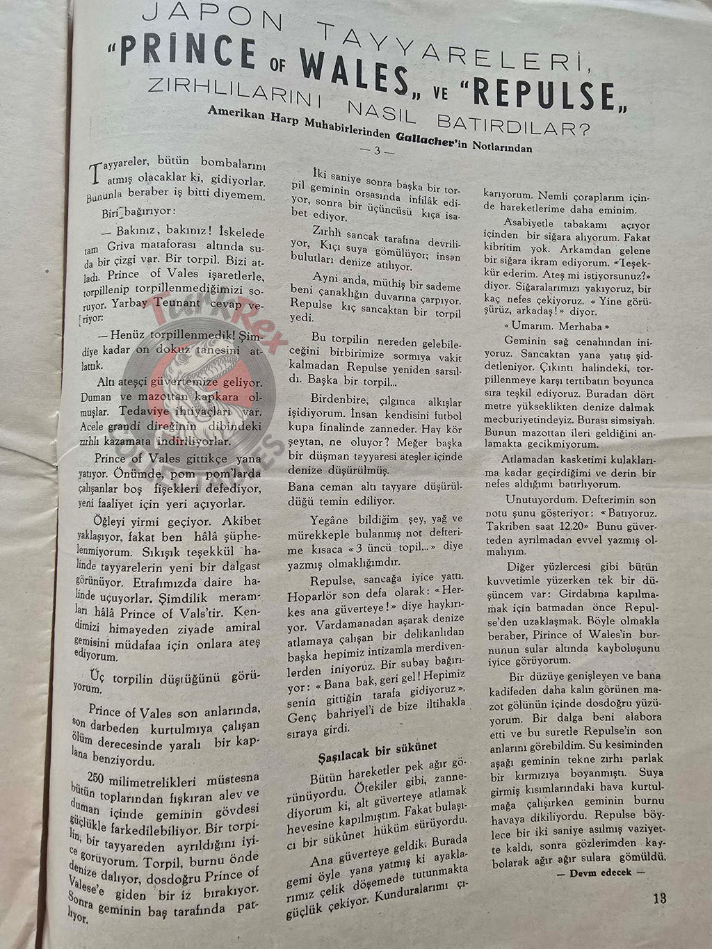 Aviation 1942 Spitfire Dornier Do 215 Turkish Magazine Turkey WW2 World War Two French Pierre Cot