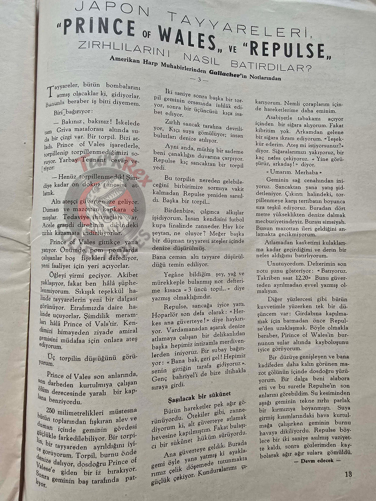 Aviation 1942 Spitfire Dornier Do 215 Turkish Magazine Turkey WW2 World War Two French Pierre Cot