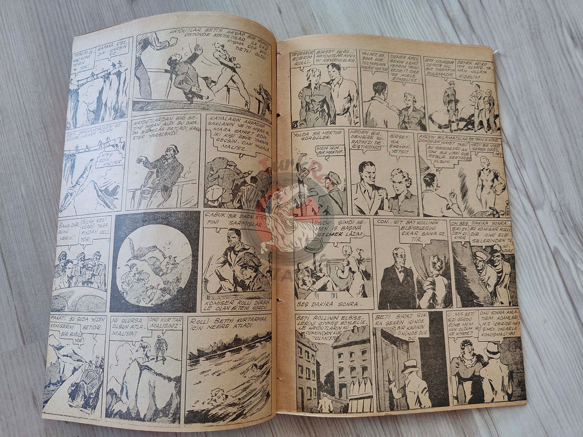 1001 Roman 1943 The Blonde Danger – Revenge Turkish Comic Mag Turkey