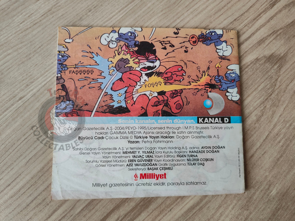 The Smurfs - Hogatha 2004 Turkish Book Turkey Die Schlümpfe Minibuch