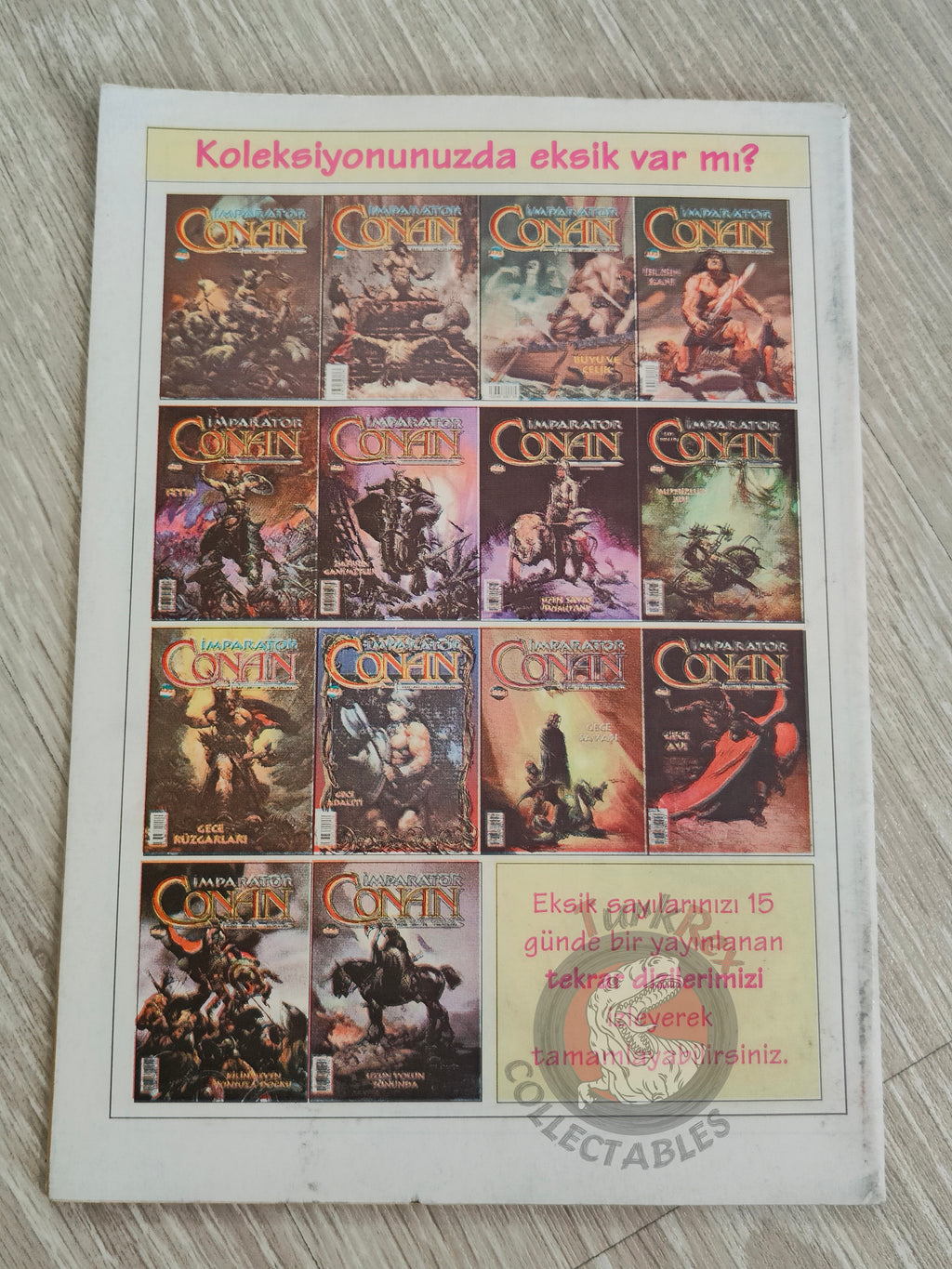 Conan #6 The Savage Sword of Conan #68 Turkish Comic Turkey The Barbarian #6