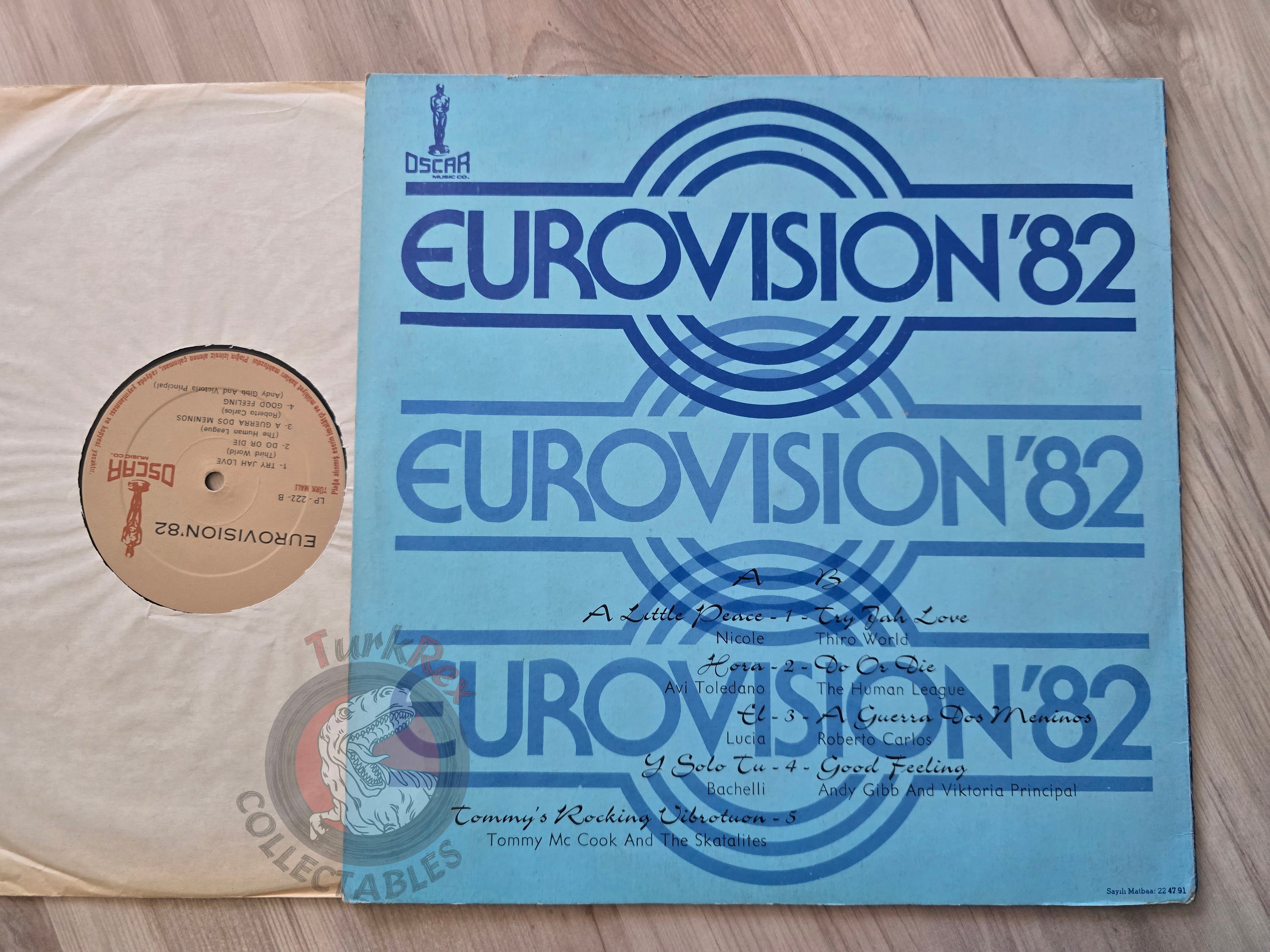 Various – Eurovision 82 Turkish Pressing Vinyl Turkey Edition